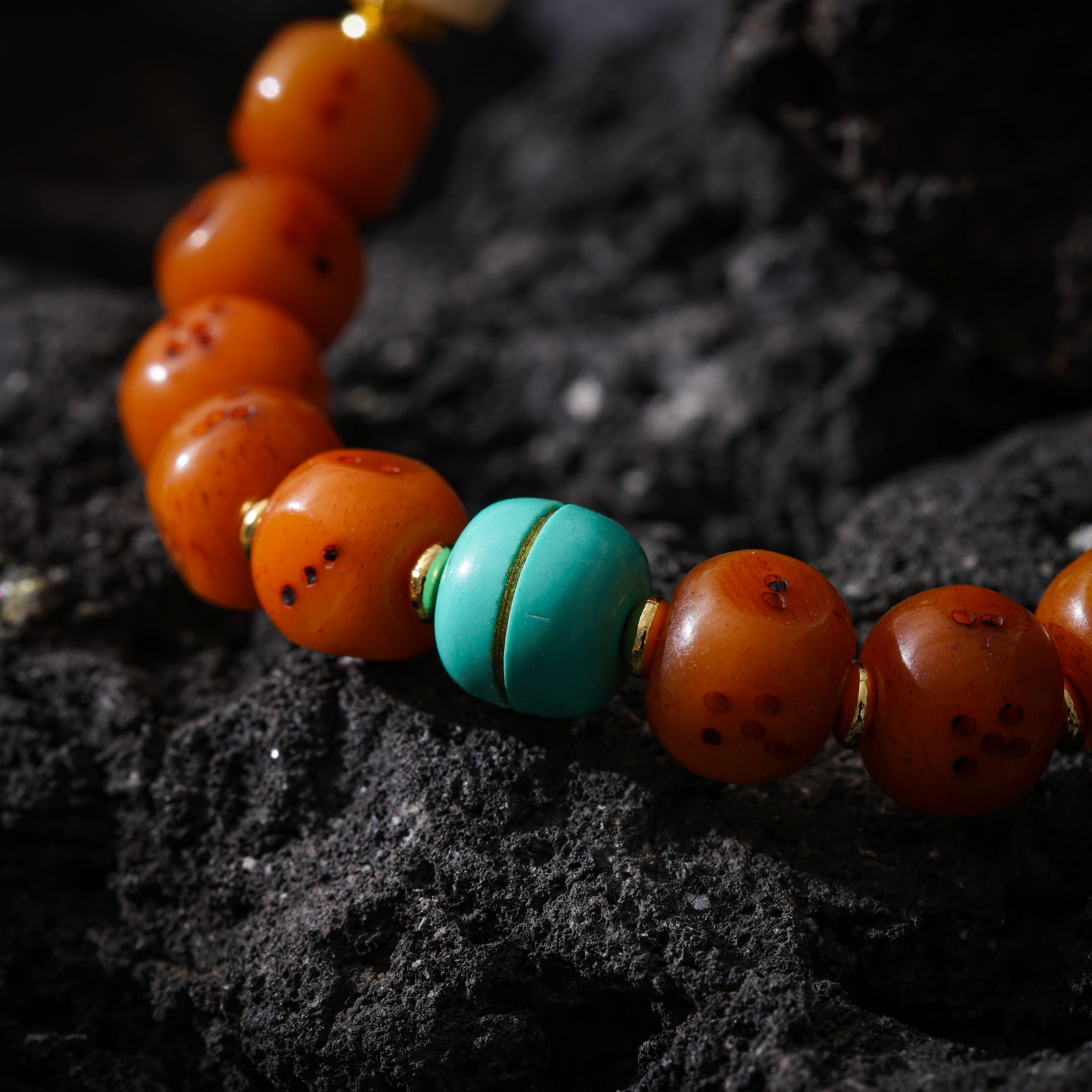 Yak Bone Sho Dice Bracelet-4