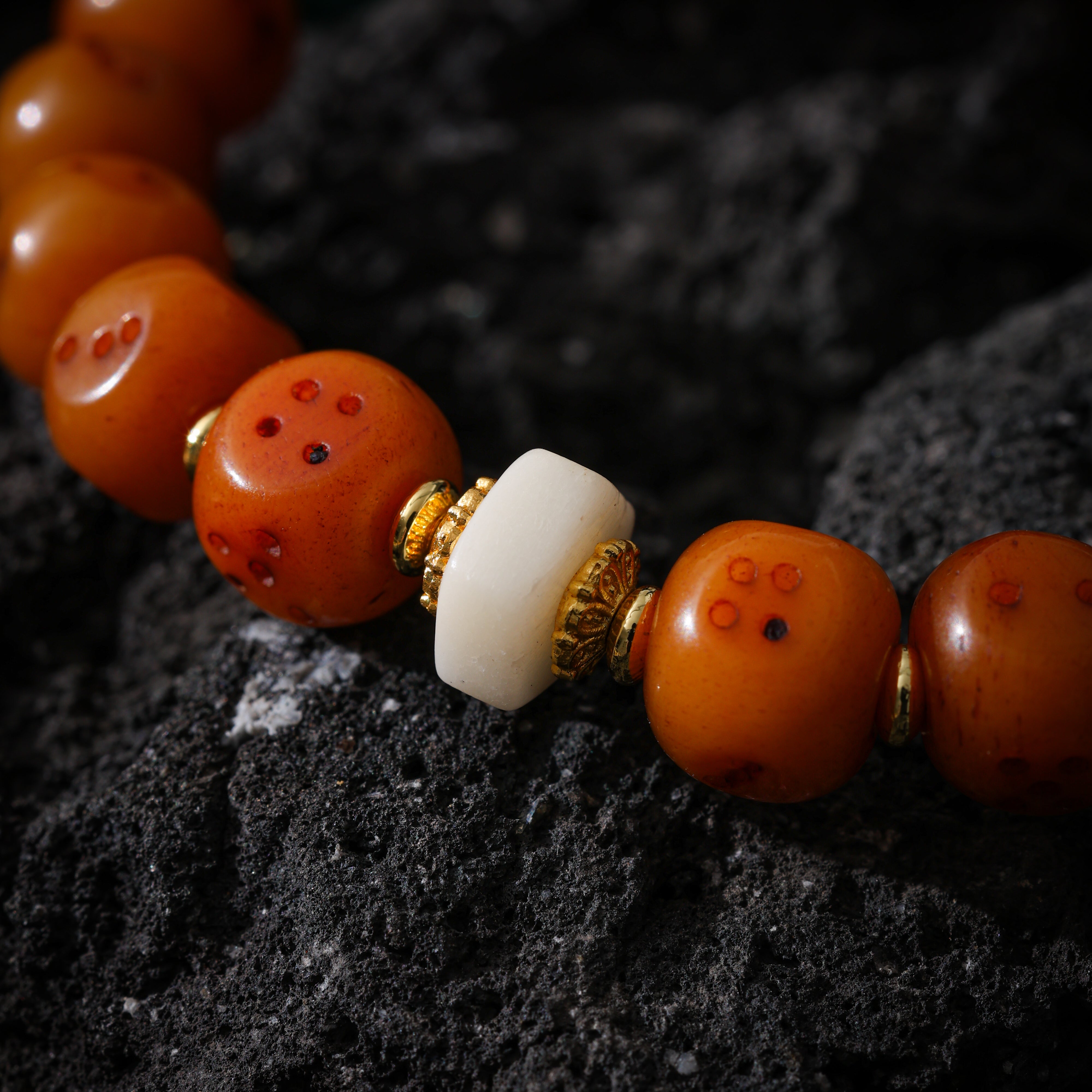 Yak Bone Sho Dice Bracelet-6