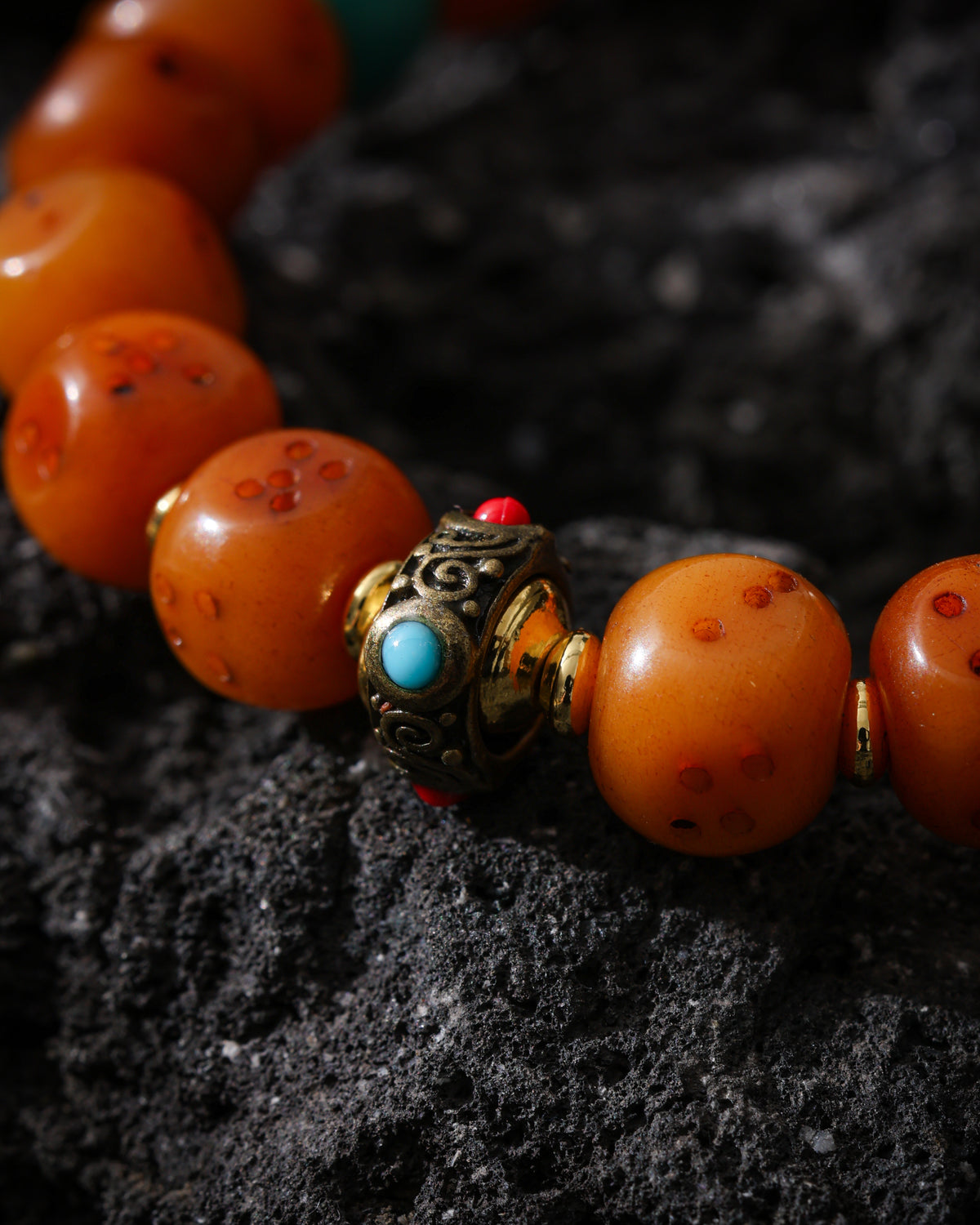 Yak Bone Dice Bracelet-7
