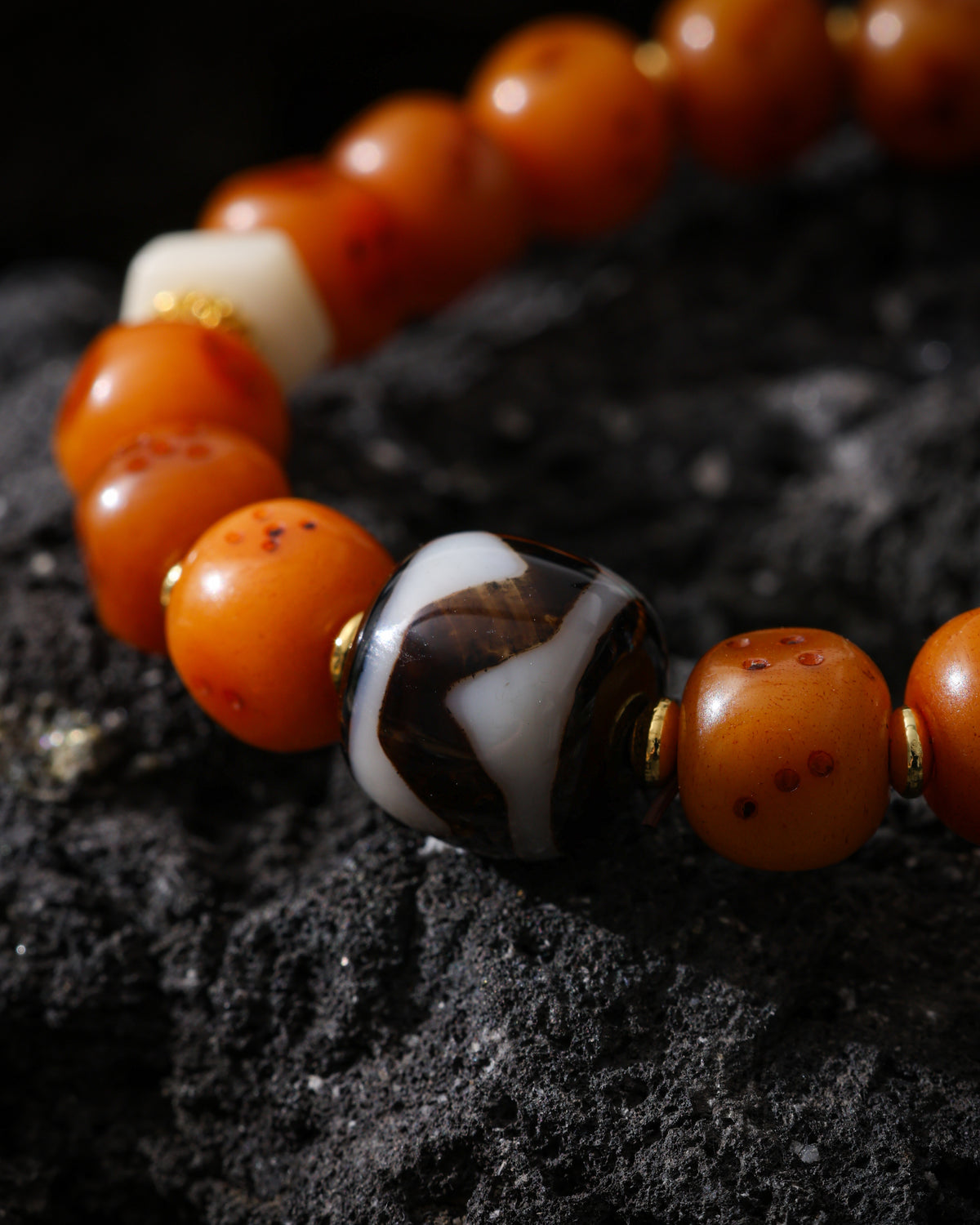 Yak Bone Dice Bracelet-8