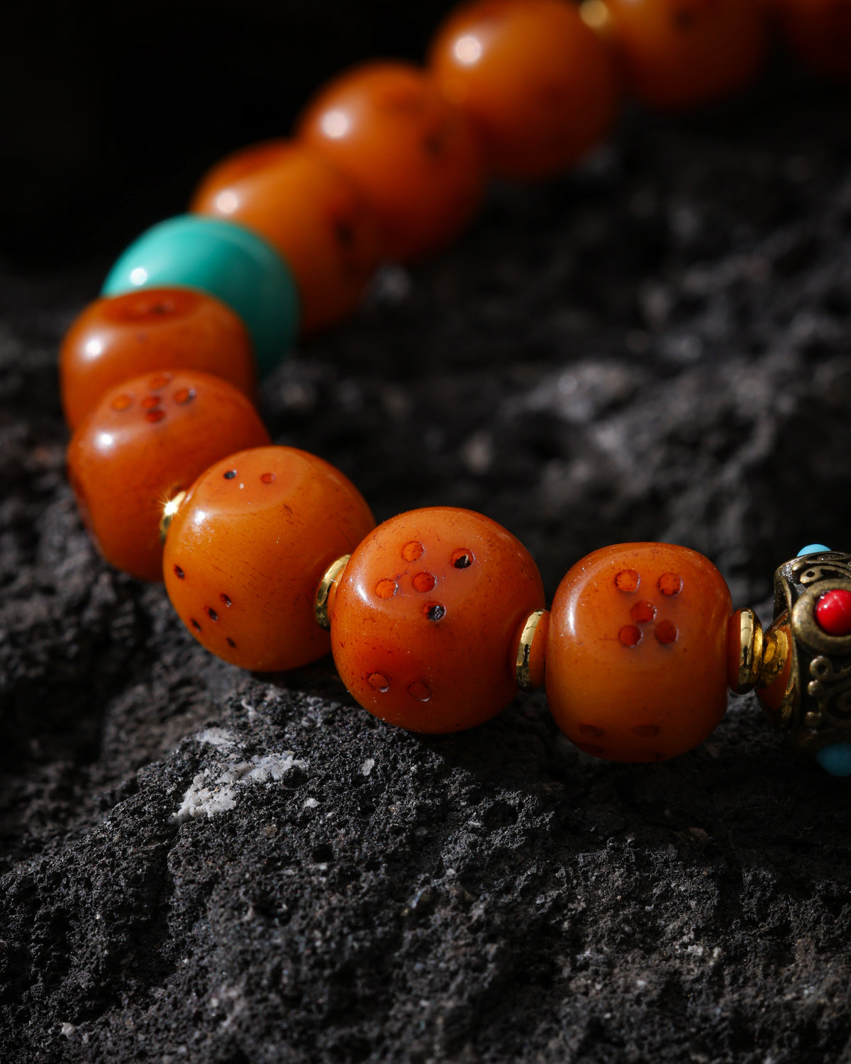 Yak Bone Dice Bracelet-9