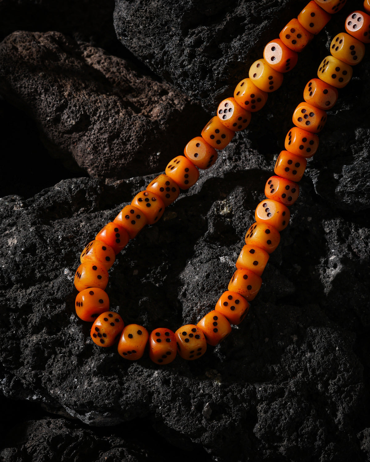 Yak Bone Dice 108-Bead Mala Necklace-14