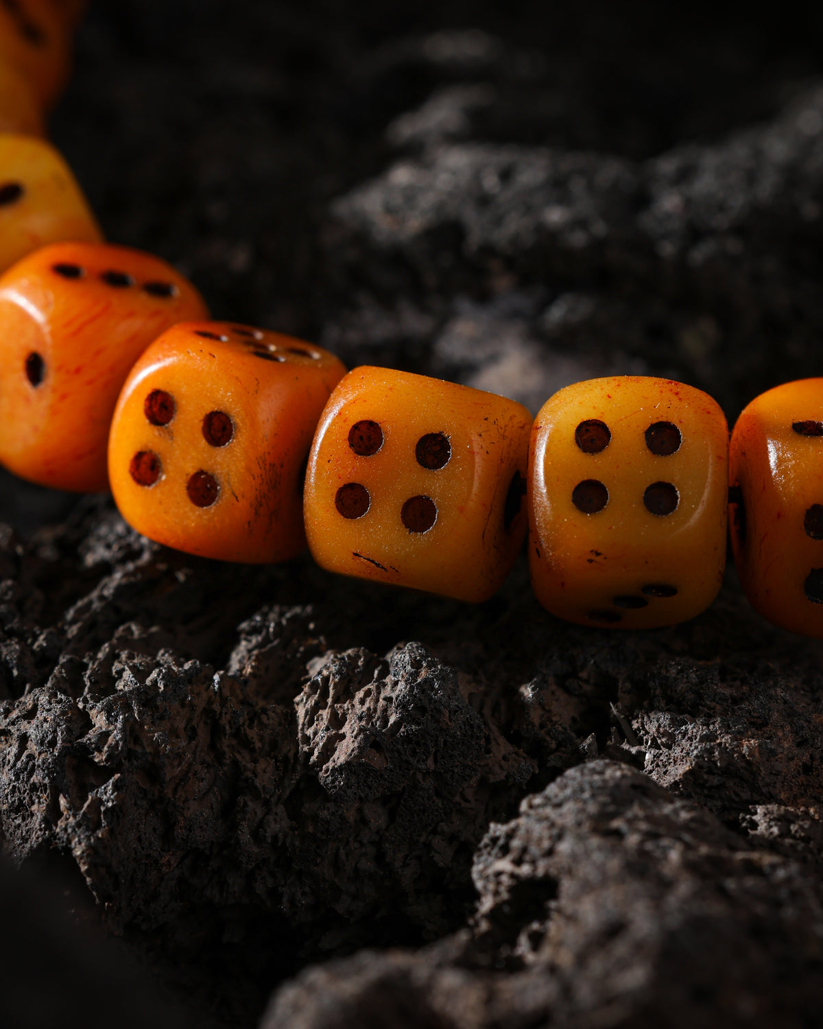 Yak Bone Dice 108-Bead Mala Necklace-13