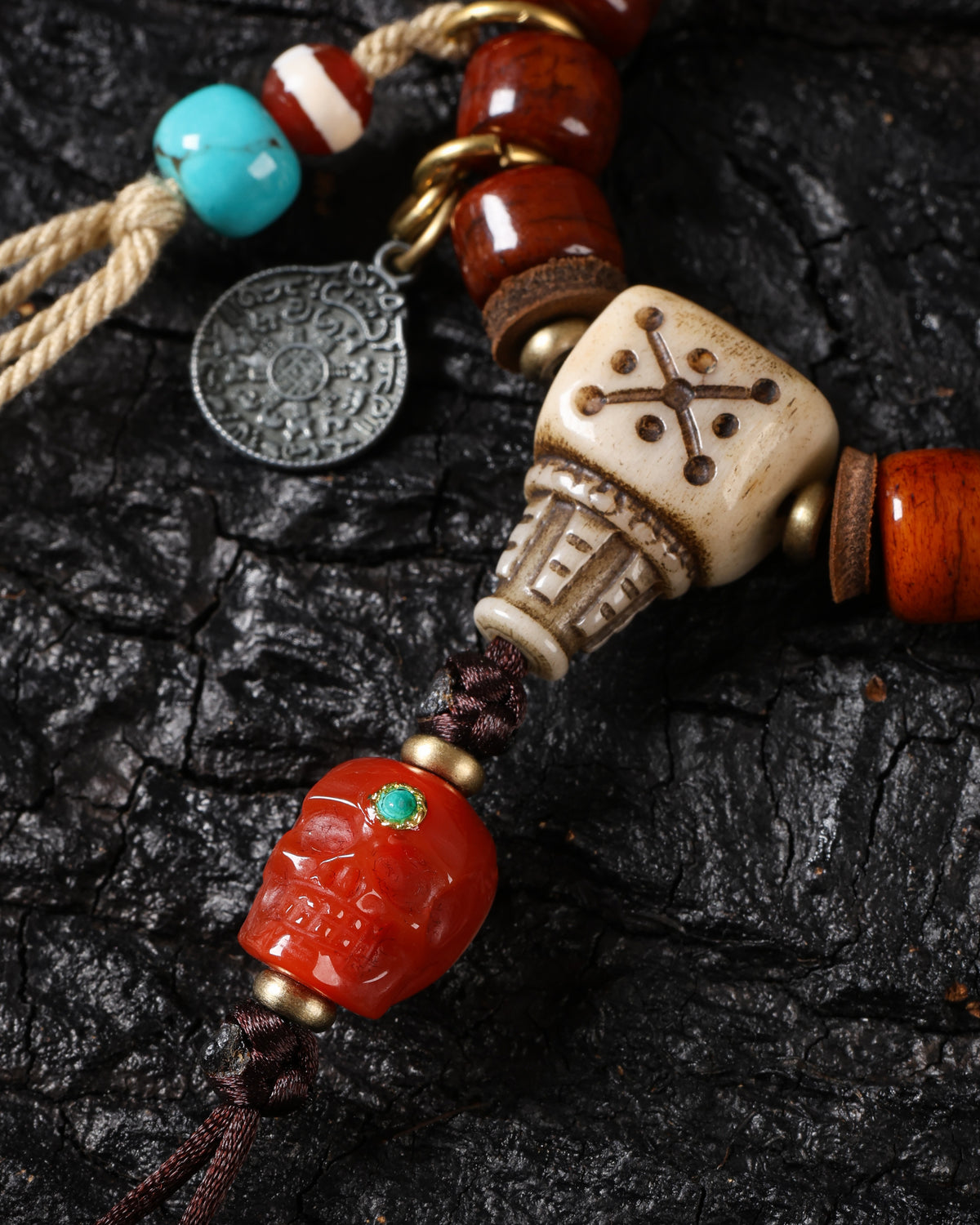 Bone Necklace 108 Mala Beads