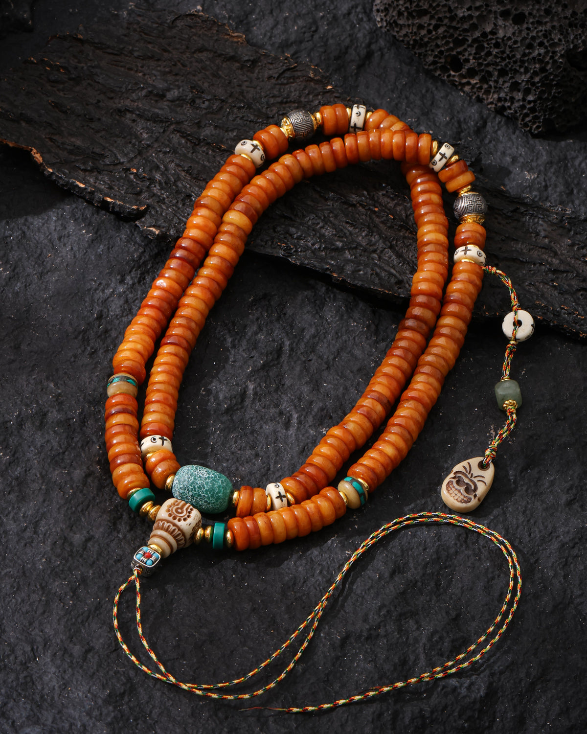Bone Necklace 108 Mala Beads