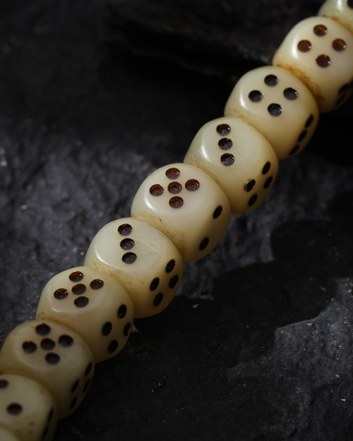 Yak Bone Dice Fortune 108-Bead Mala Necklace-7
