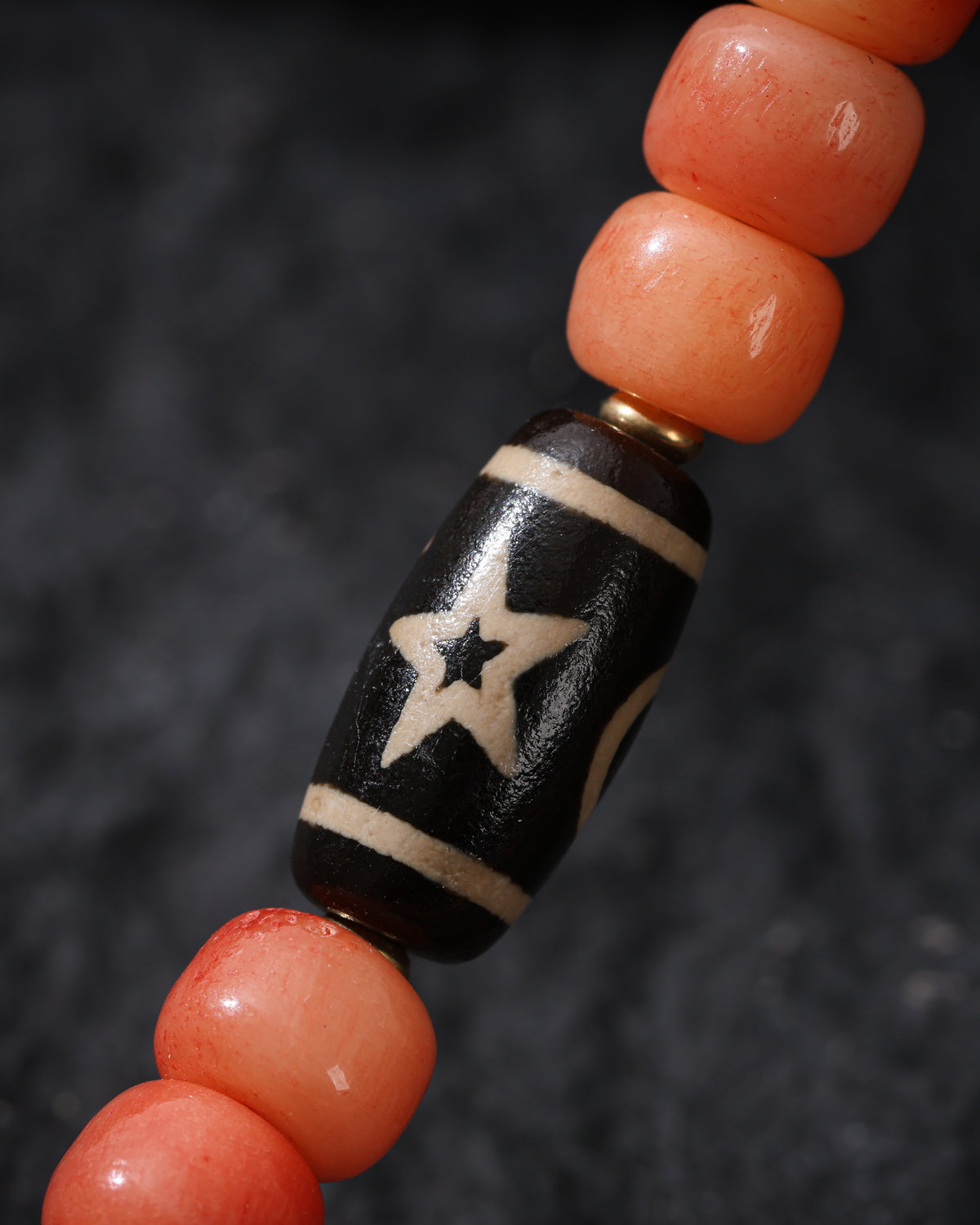 Collana in osso con 108 perle Mala