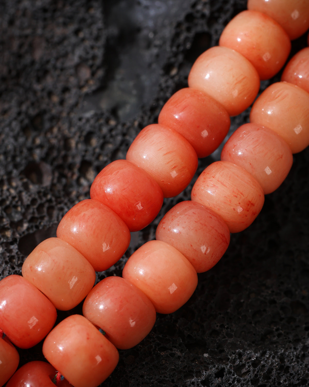 Collana in osso con 108 perle Mala-4