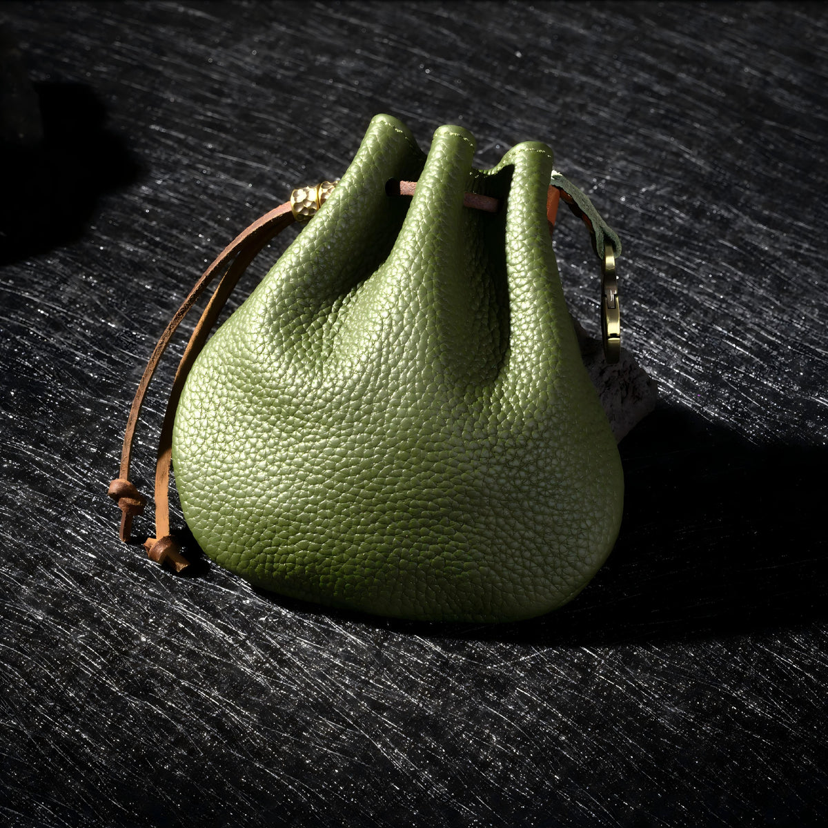 Oiled Cowhide Jewelry Pouch-8
