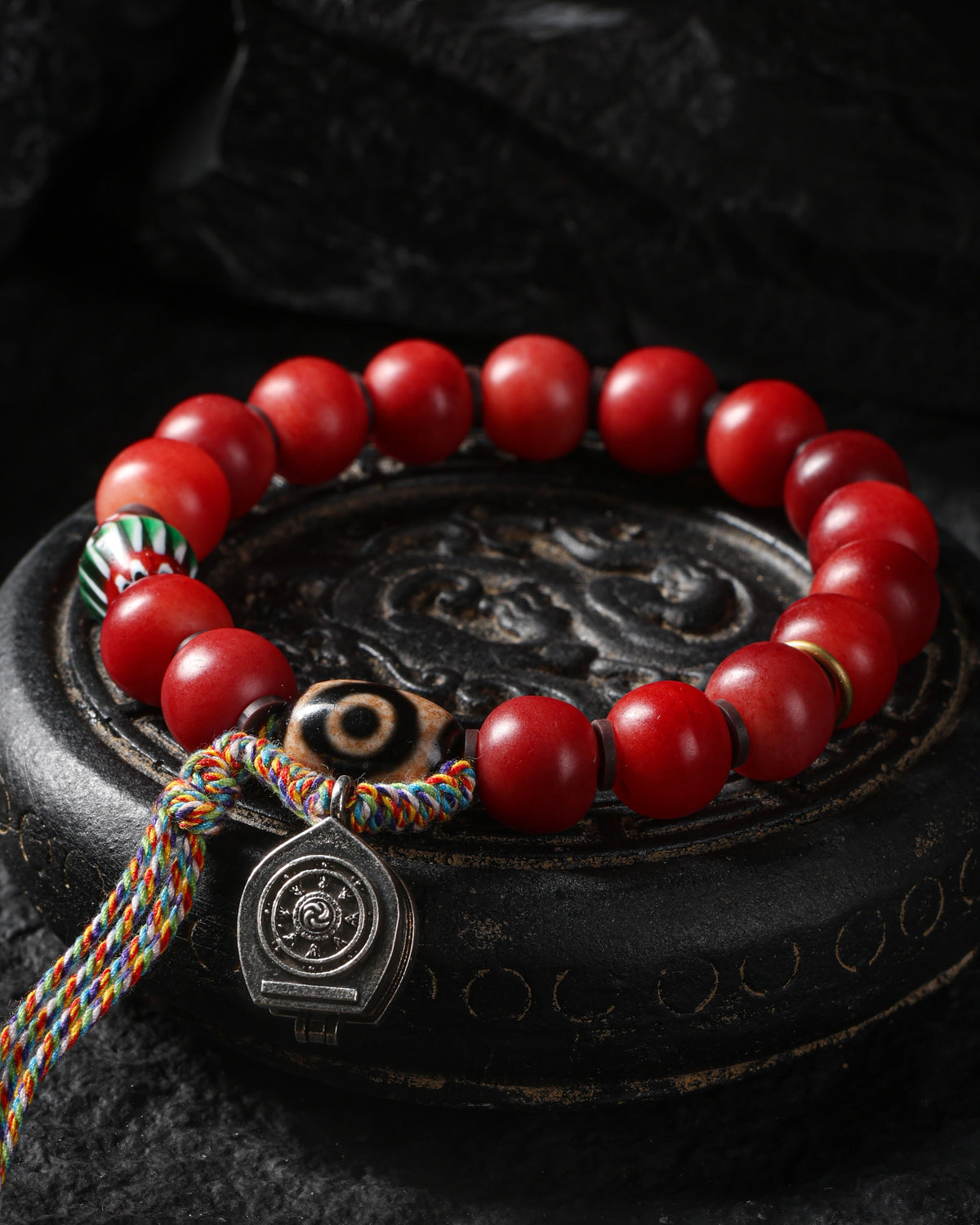 Bracelet Gankyil en os de yak