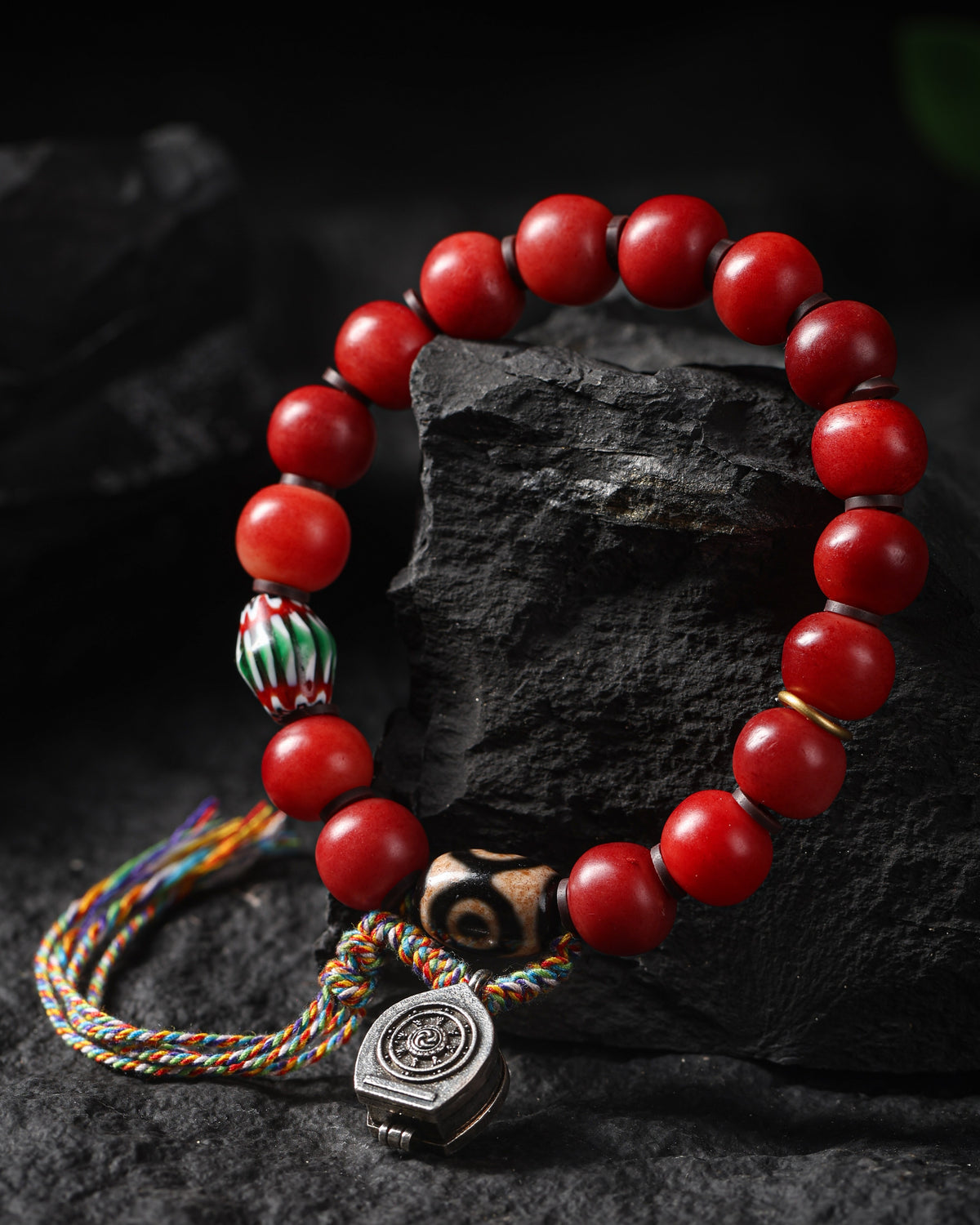 Bracelet Gankyil en os de yak