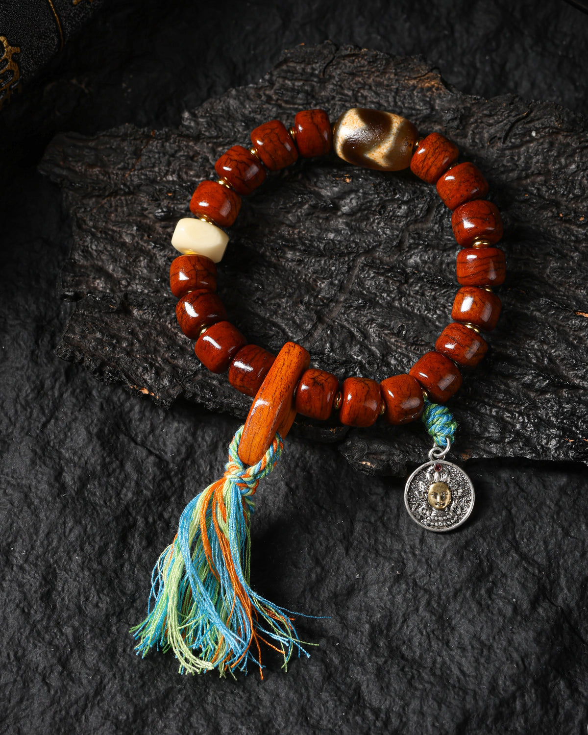 Yak Bone Bead Bracelet