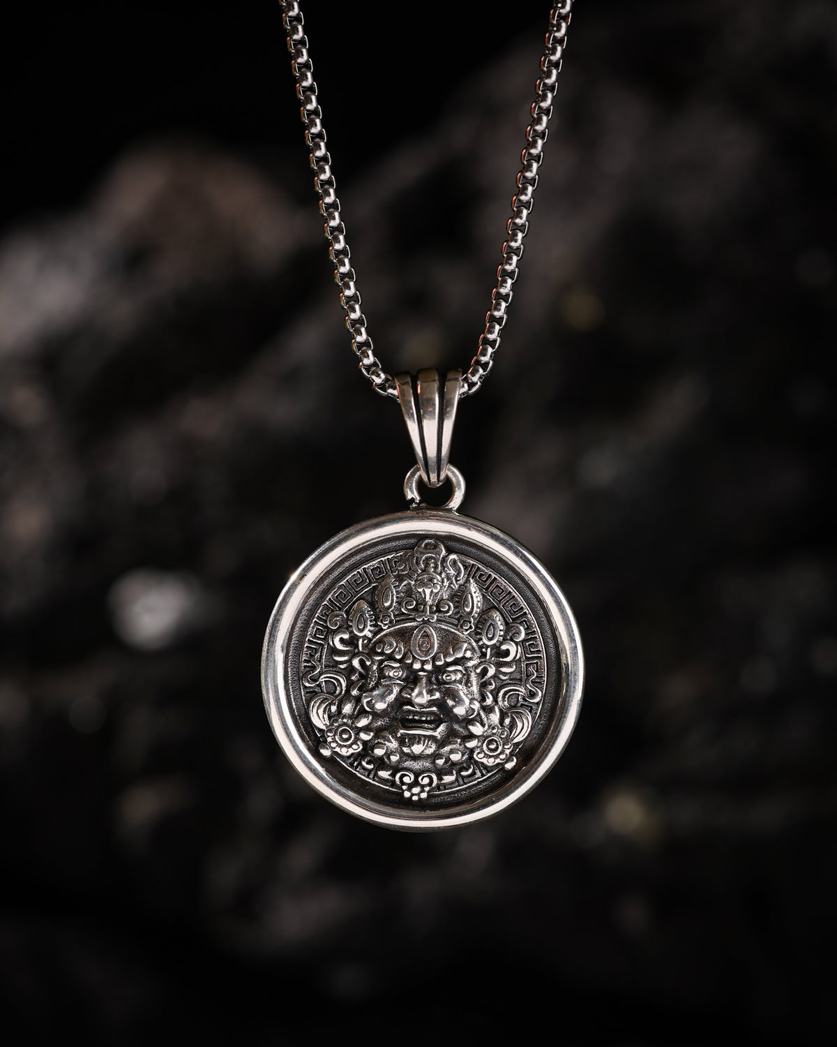Yellow Jambhala Mantra Pendant Necklace-13