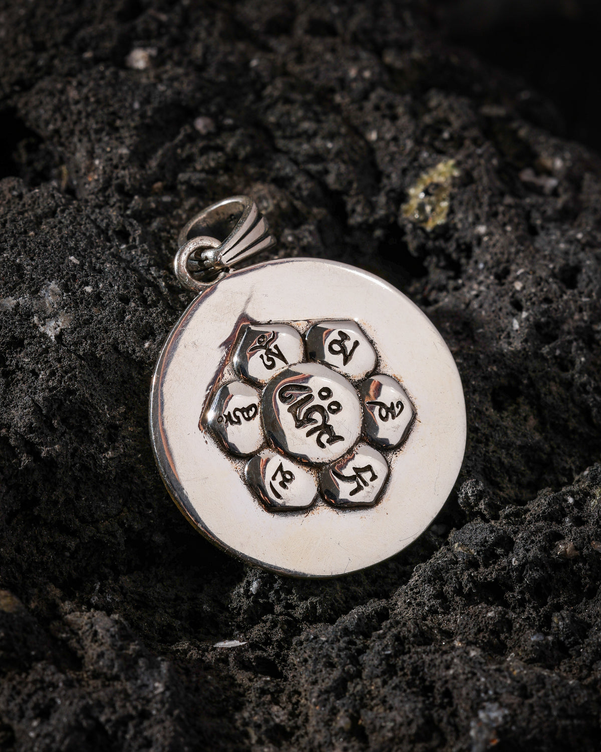 Yellow Jambhala Mantra Pendant Necklace-16