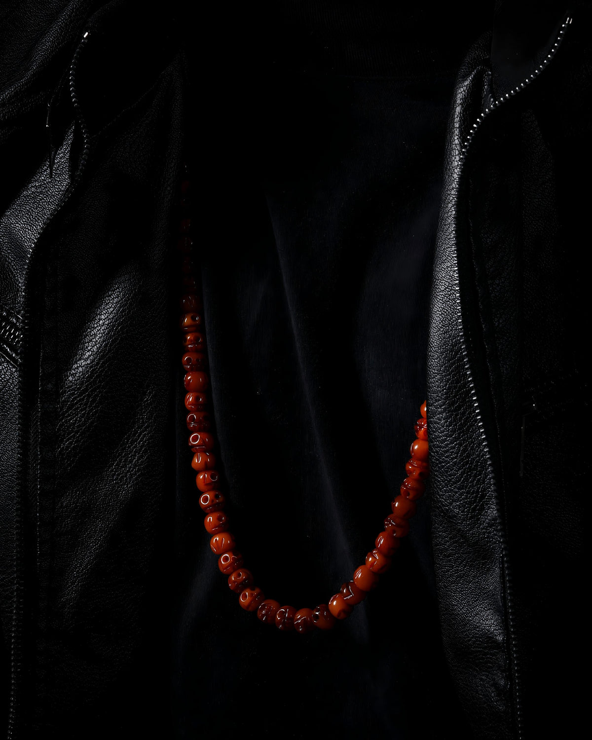 Bone Skull 108 Mala Necklace-3