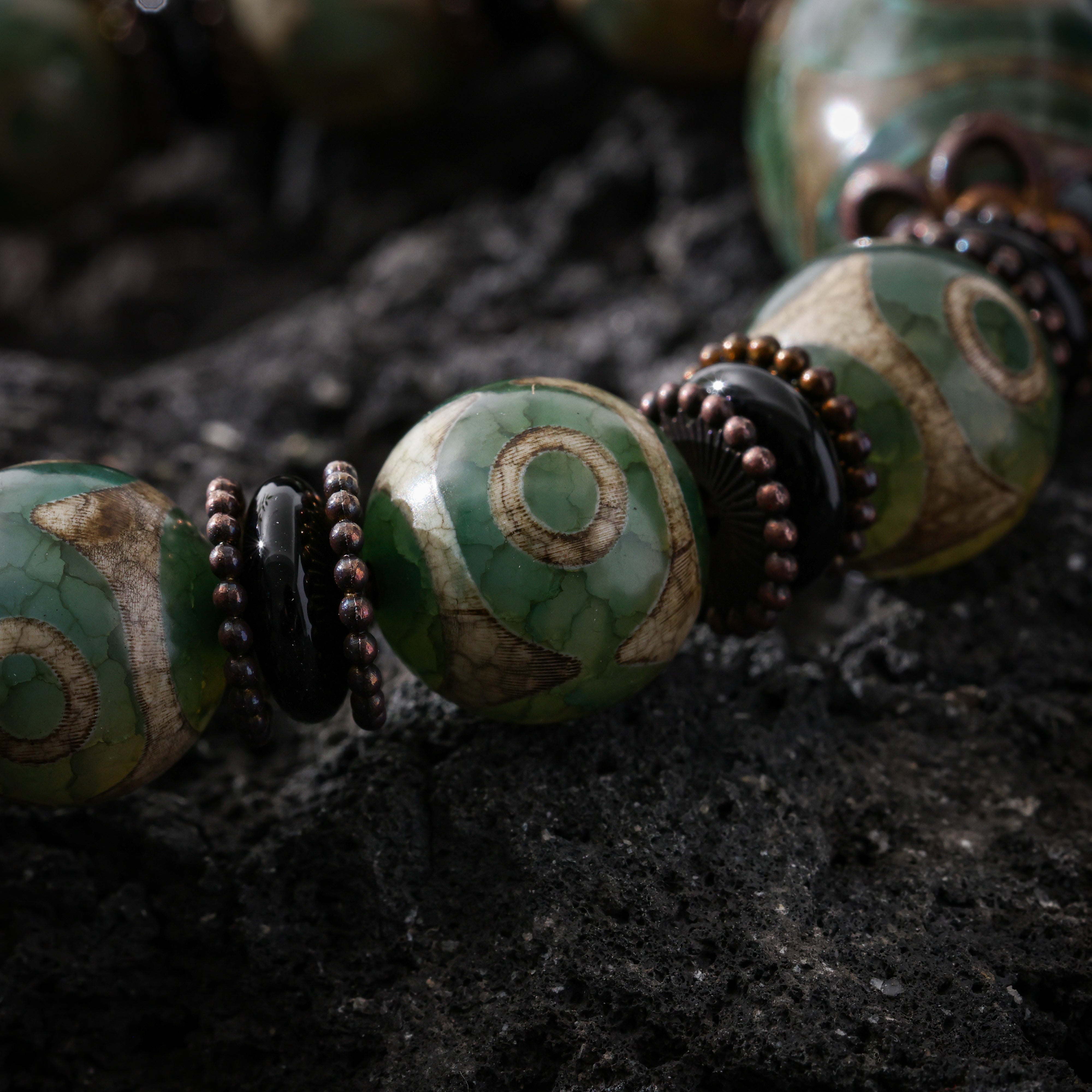 Tibetan Dzi Agate Bracelet-5