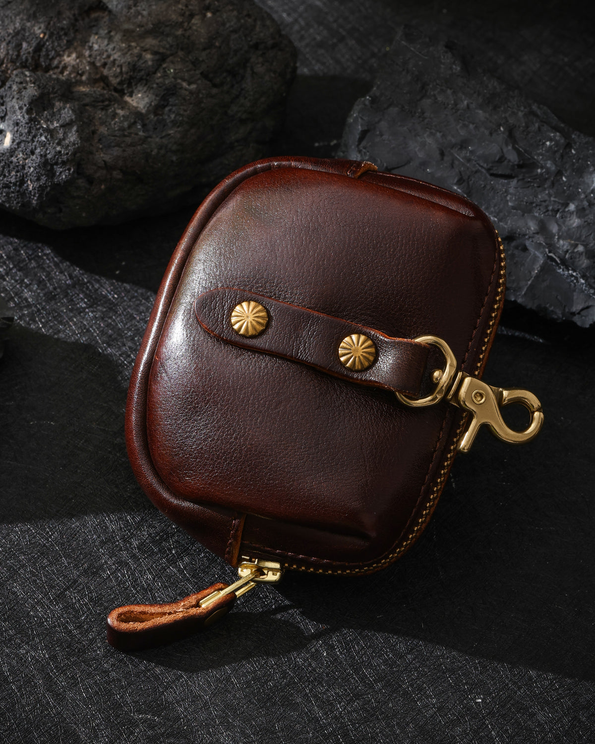 Oiled Cowhide Jewelry Pouch-15