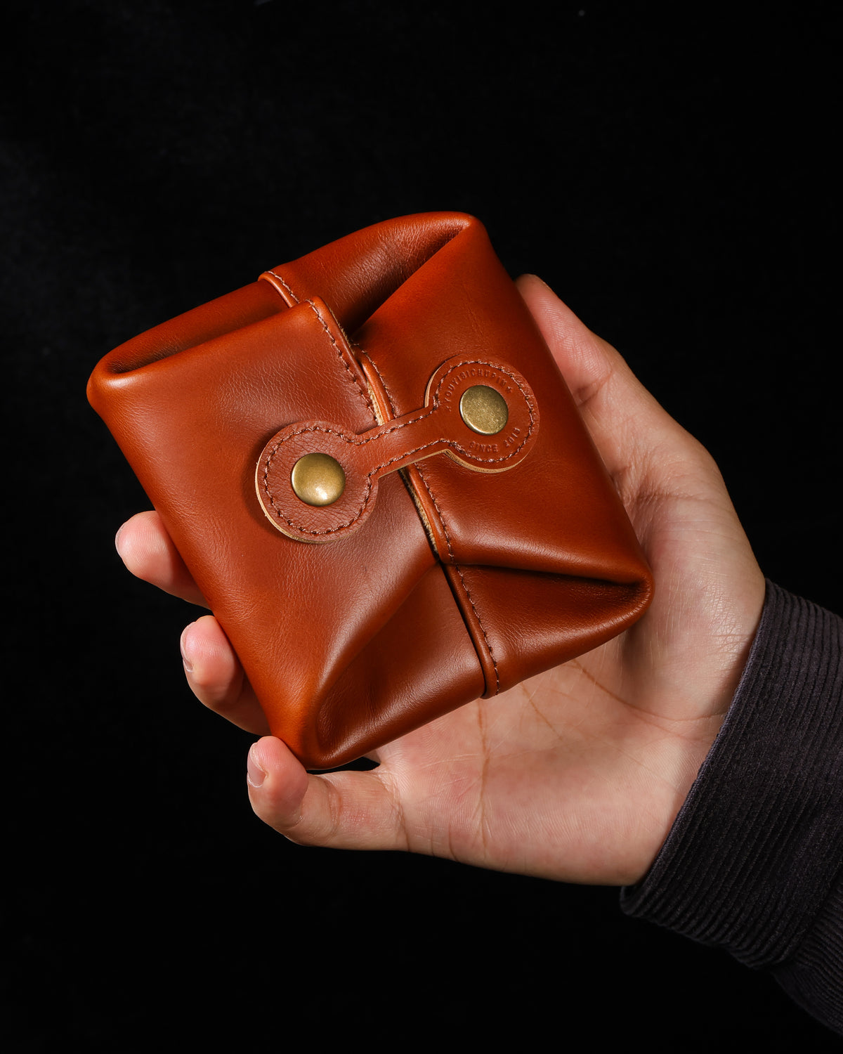 Oil-Tanned Cowhide Jewelry Pouch-8