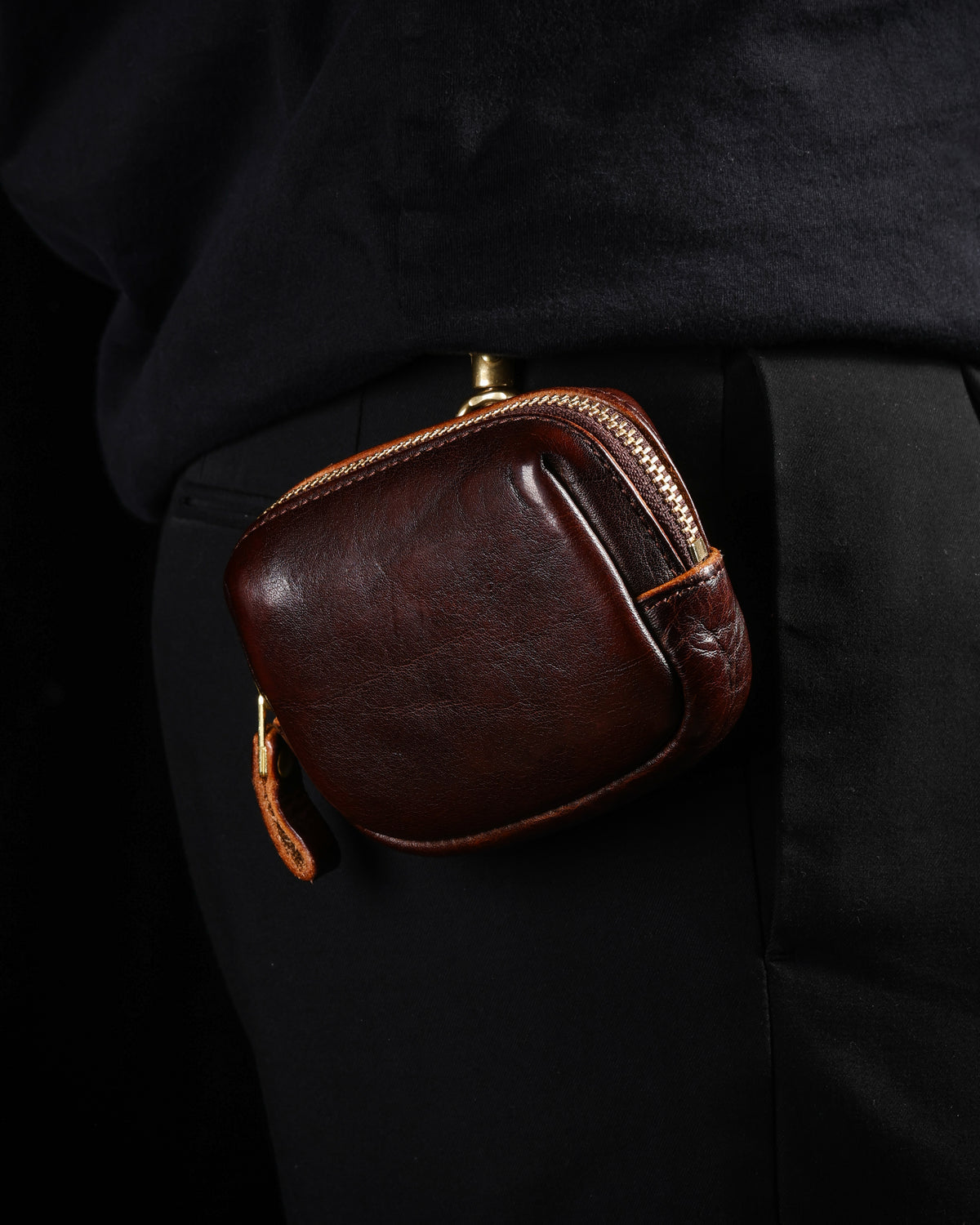 Oiled Cowhide Jewelry Pouch-11