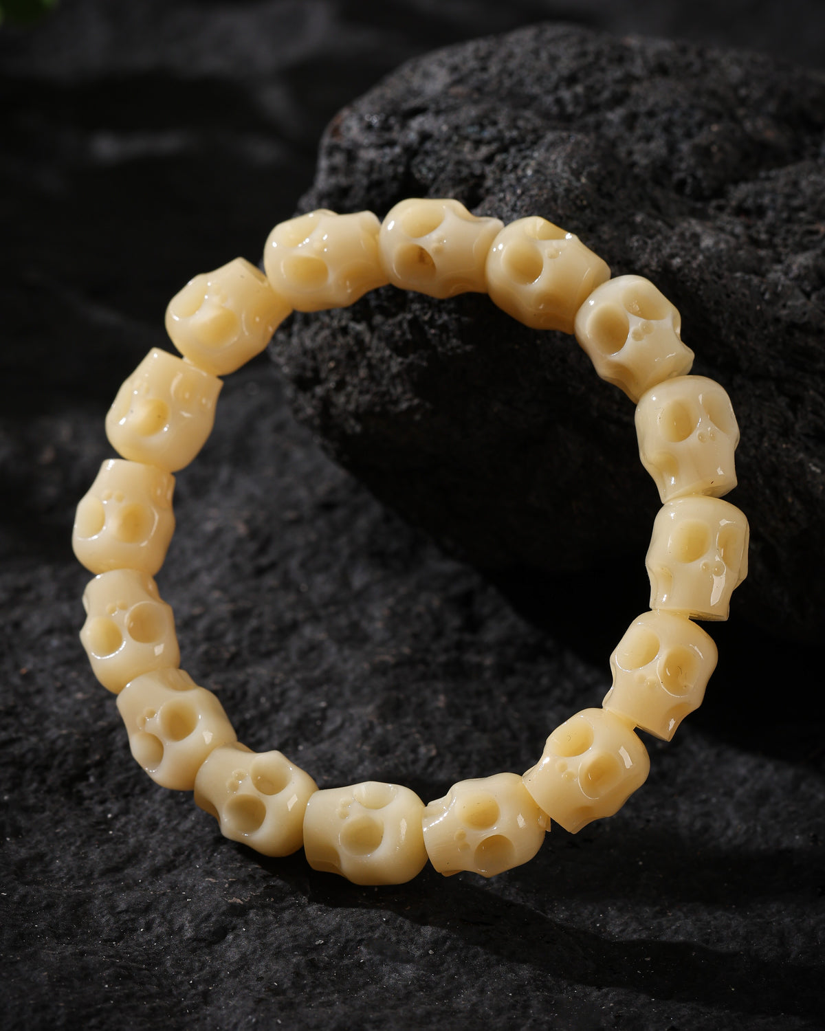 Yak Bone Skull Bracelet