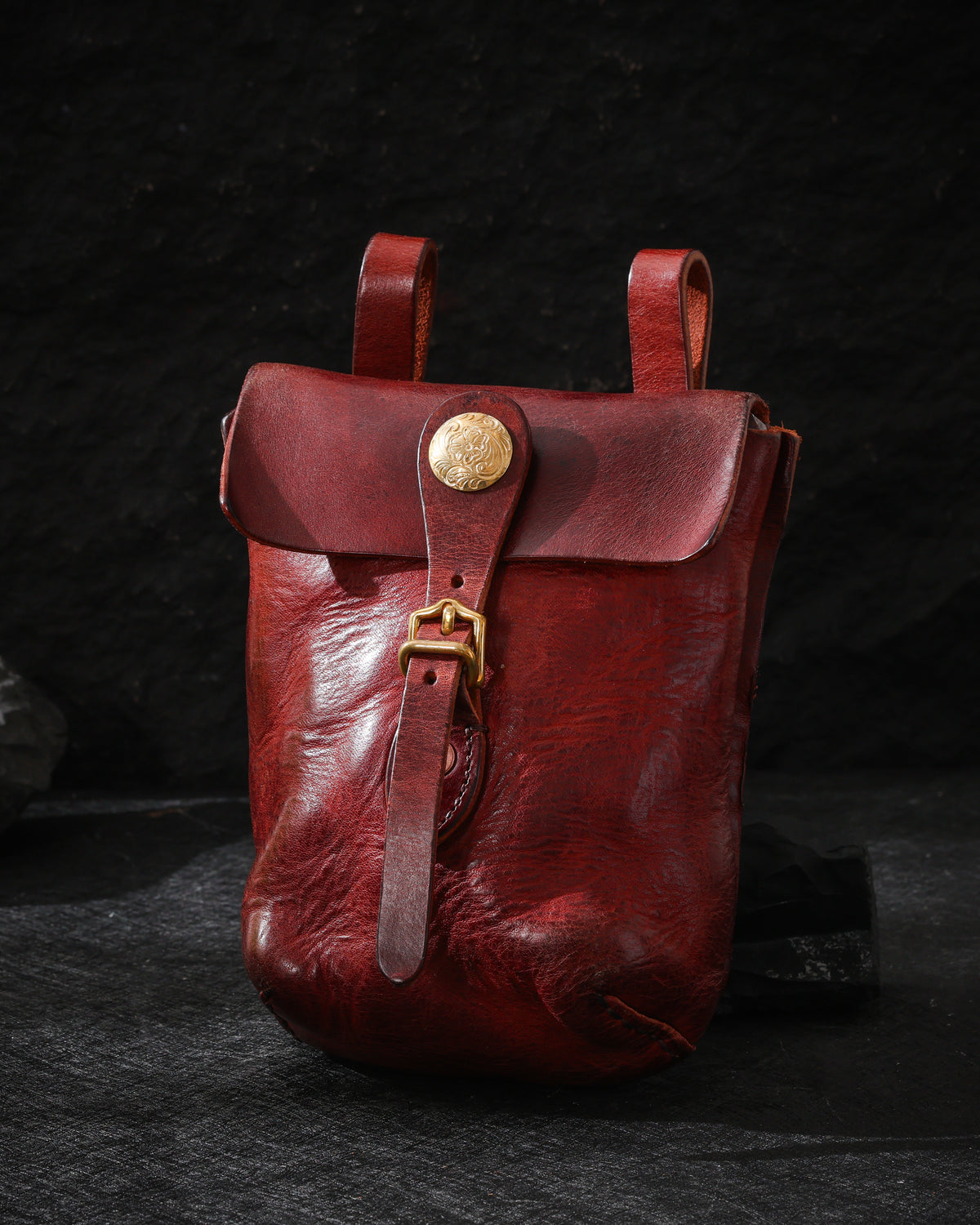 Oiled Cowhide Jewelry Pouch-19