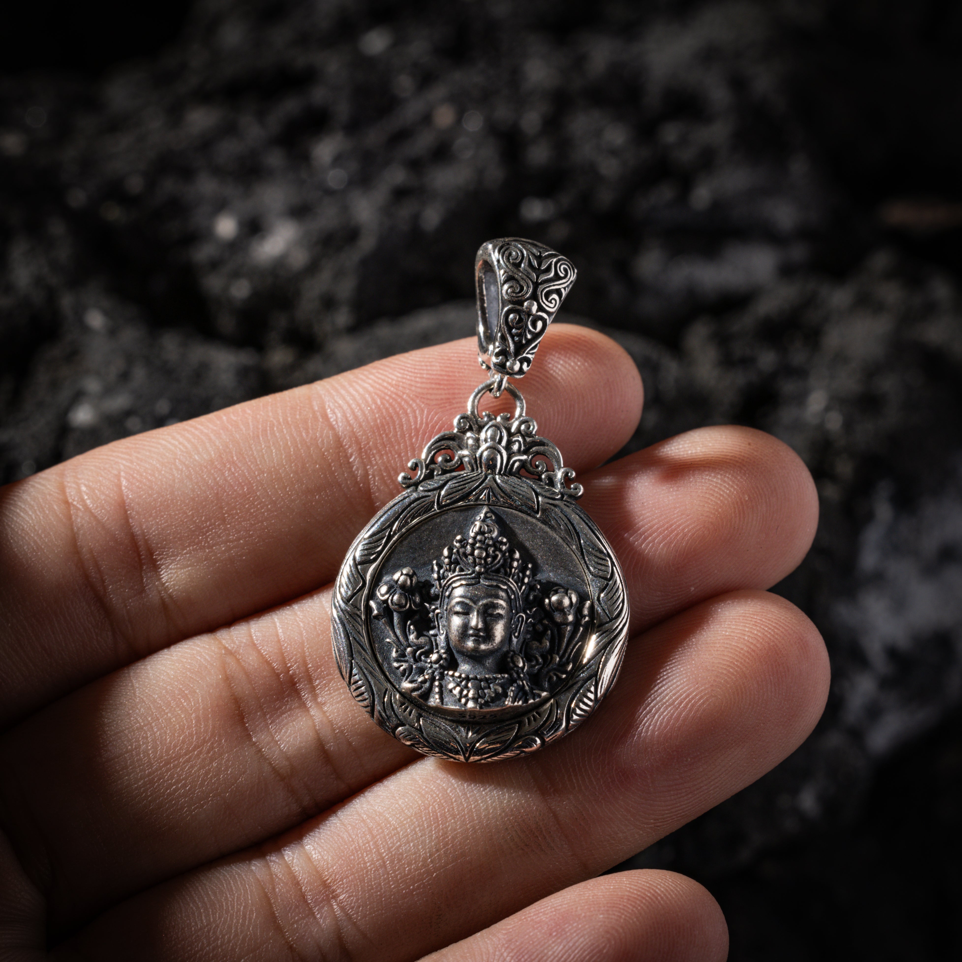 Green Tara Pendant Necklace-4