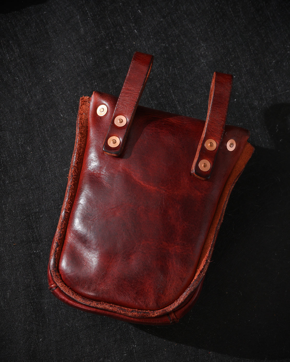 Oiled Cowhide Jewelry Pouch-16