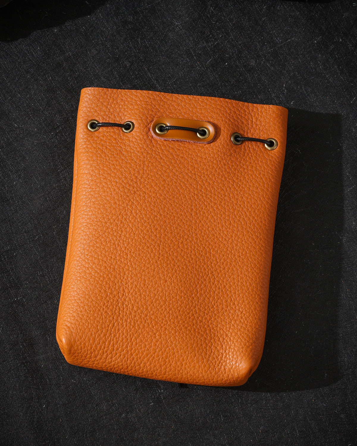 Crossed Vajra Cowhide Jewelry Pouch-23