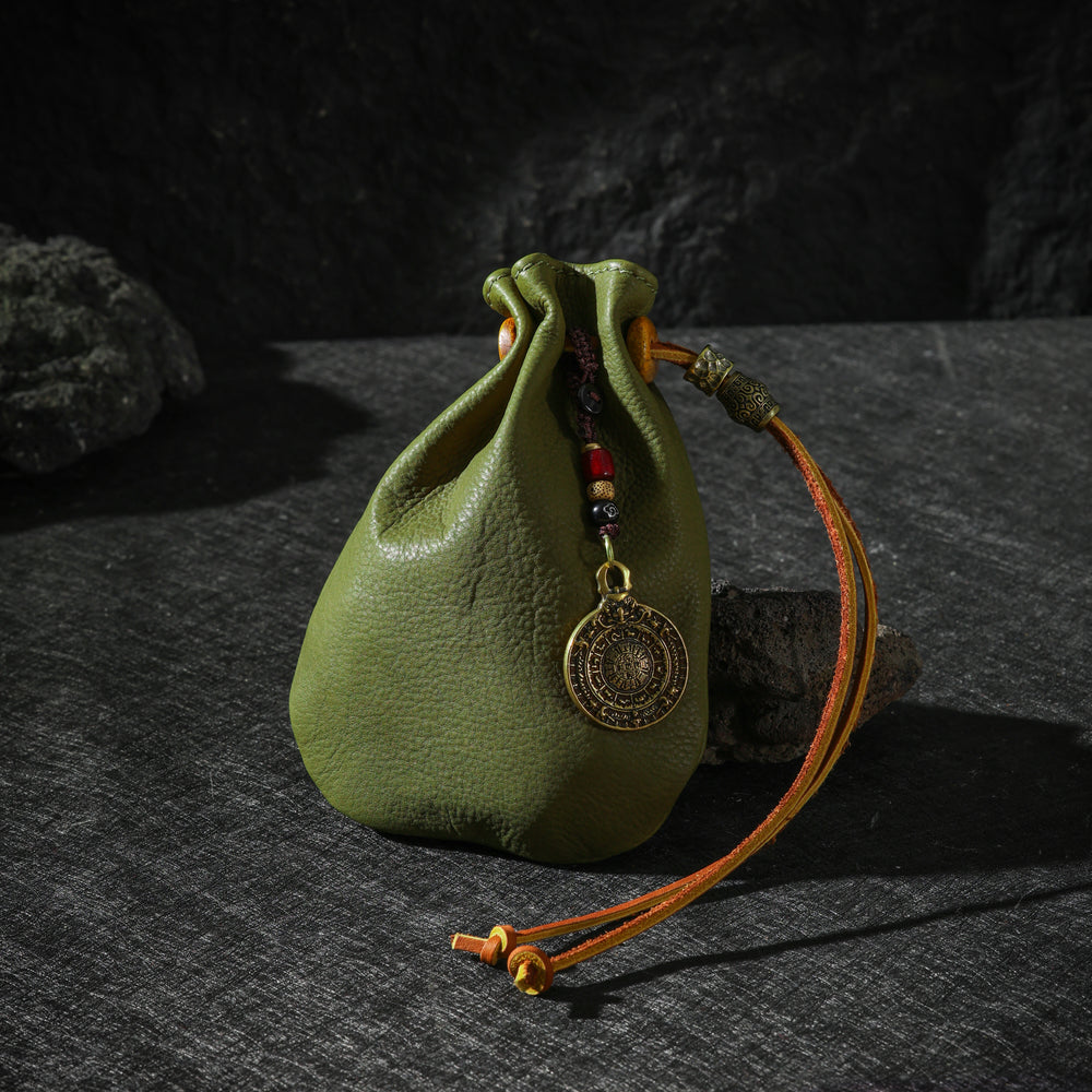 Oiled Cowhide Jewelry Pouch