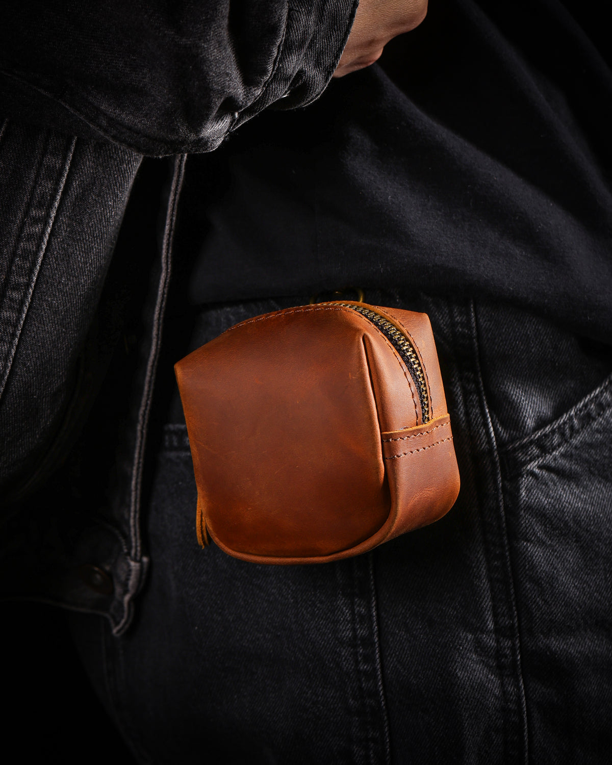 Bolsa para joyas de piel de vaca engrasada-17