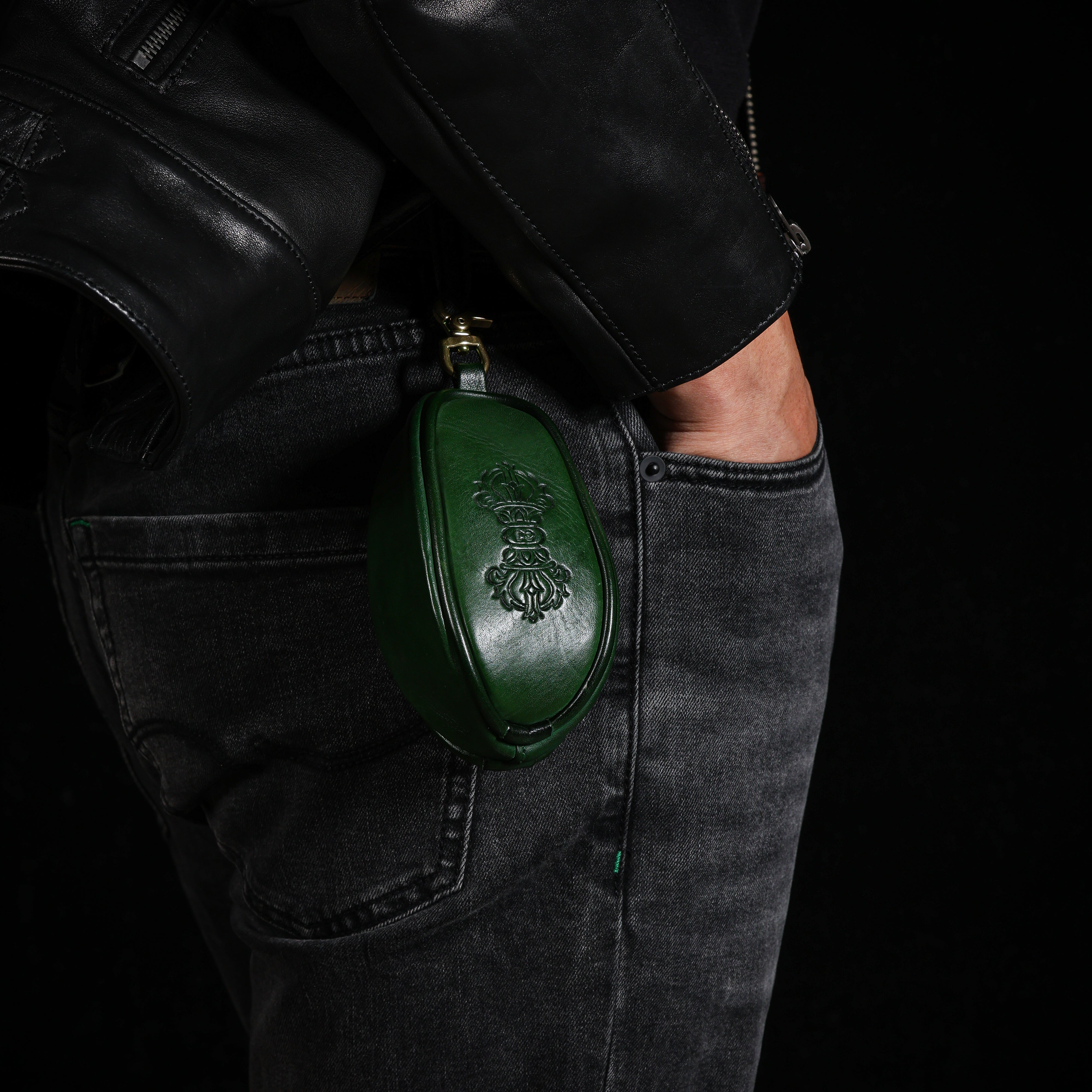 Tibetan Vajra Cowhide Jewelry Pouch