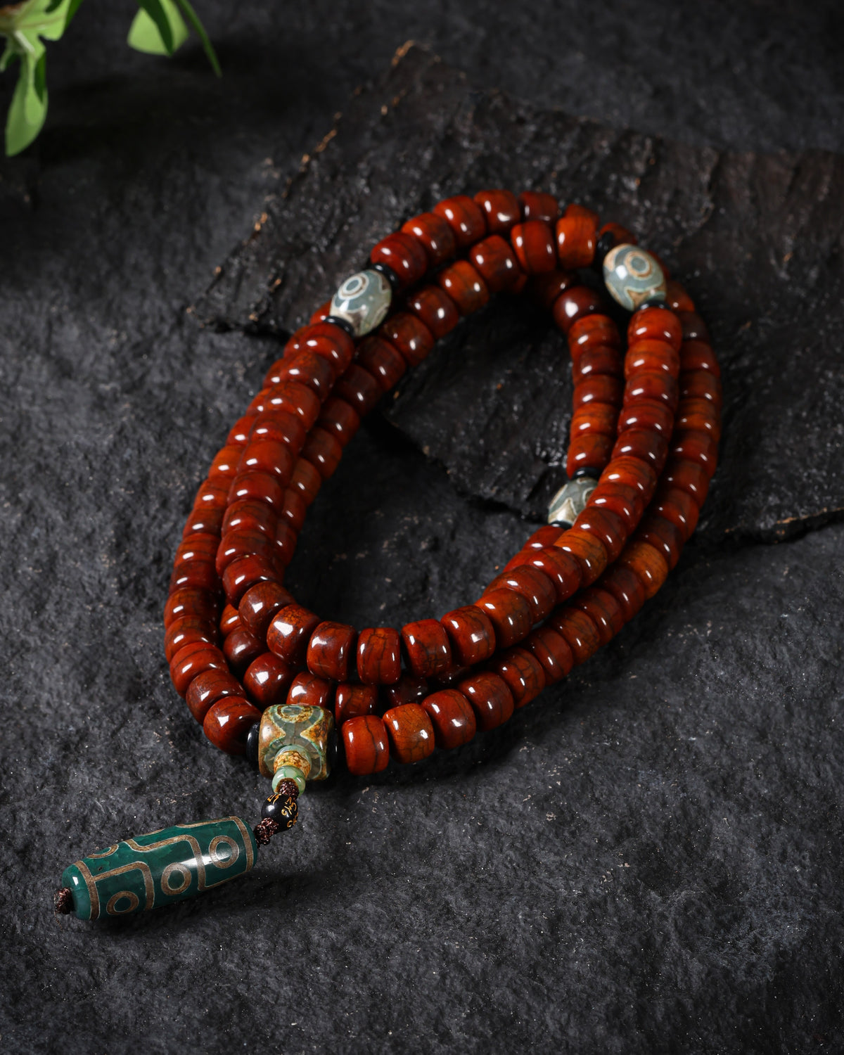 Collar de hueso con 108 cuentas Mala
