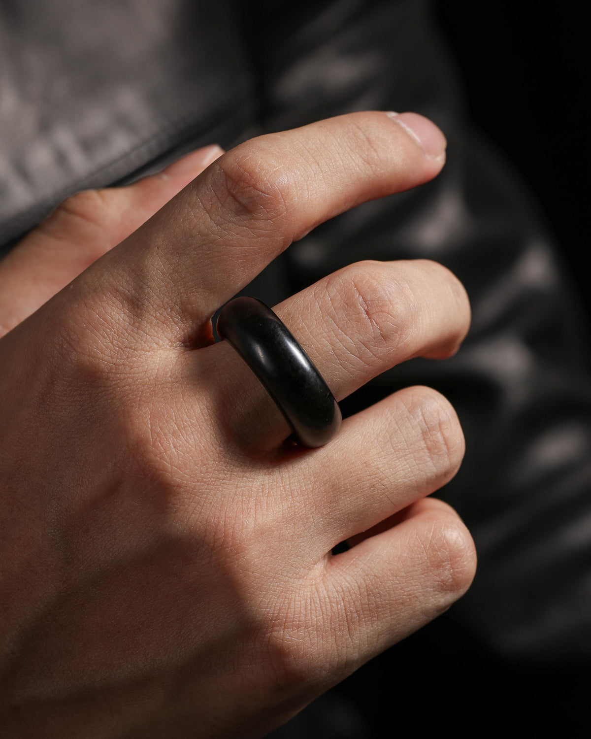 Yak Horn Thumb Ring-3