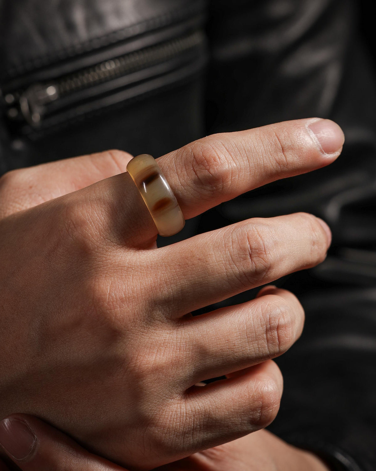 Yak Horn Thumb Ring-2