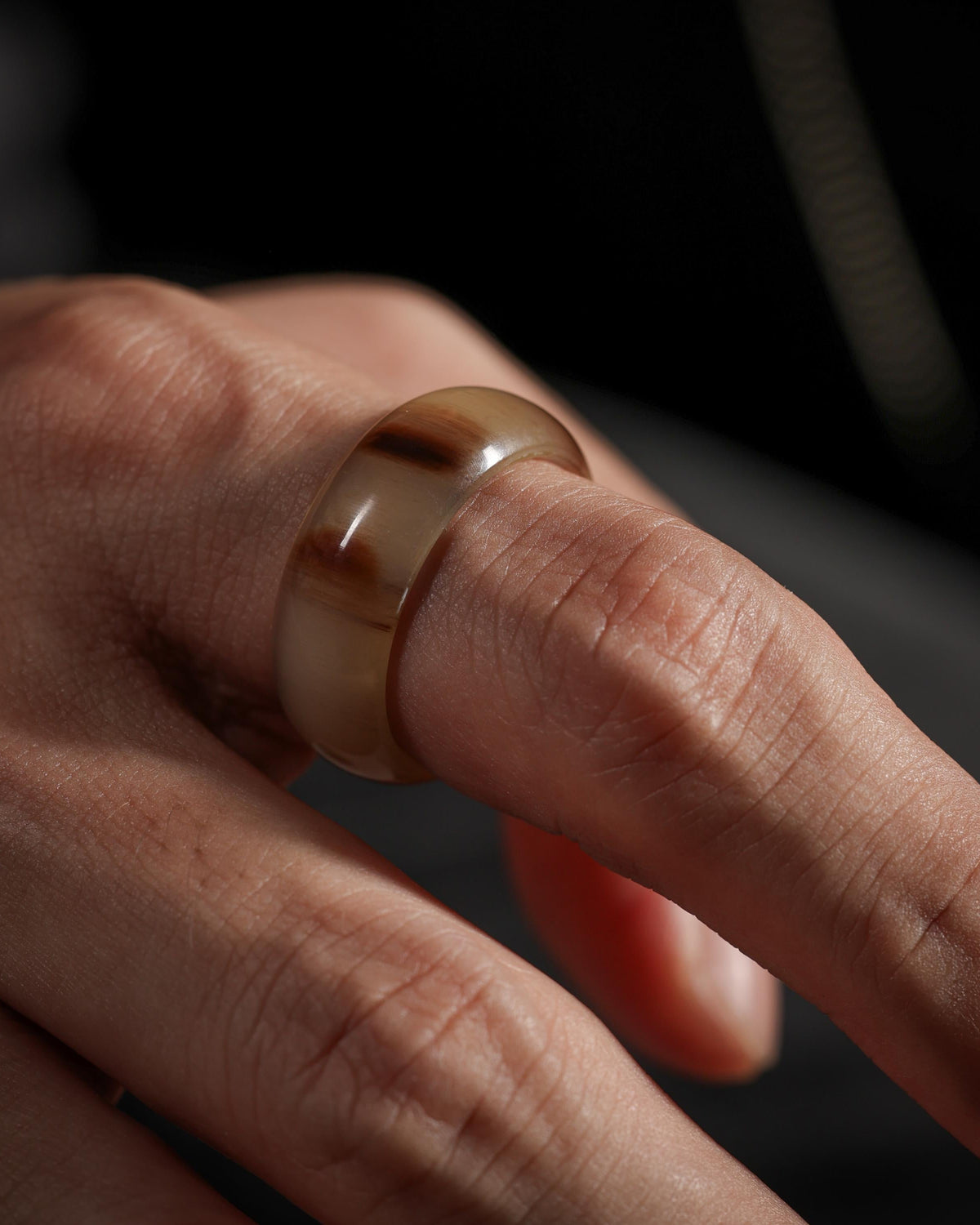 Yak Horn Thumb Ring-3