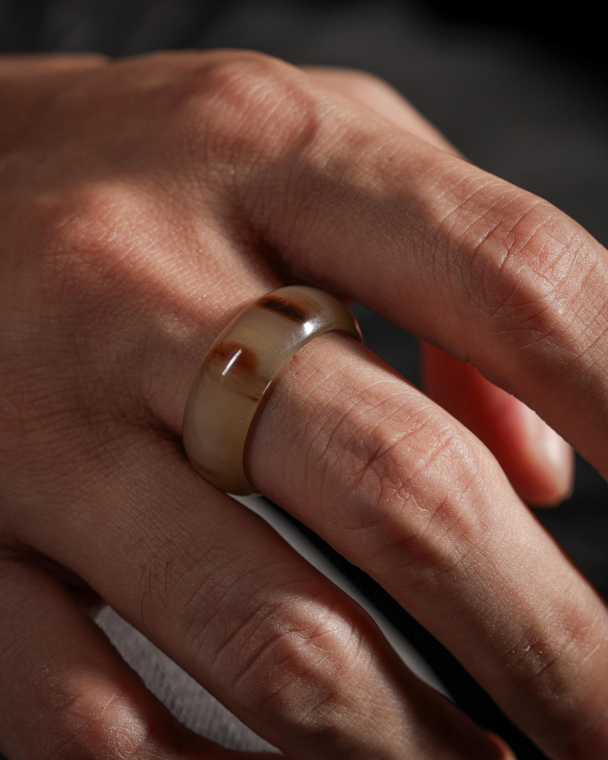 Yak Horn Thumb Ring-4