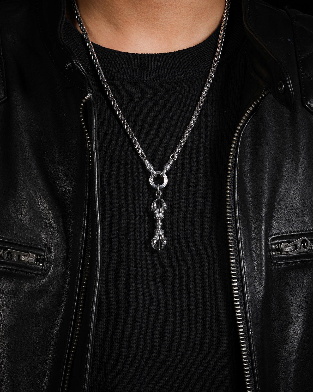 Sterling Silver Vajra Pendant