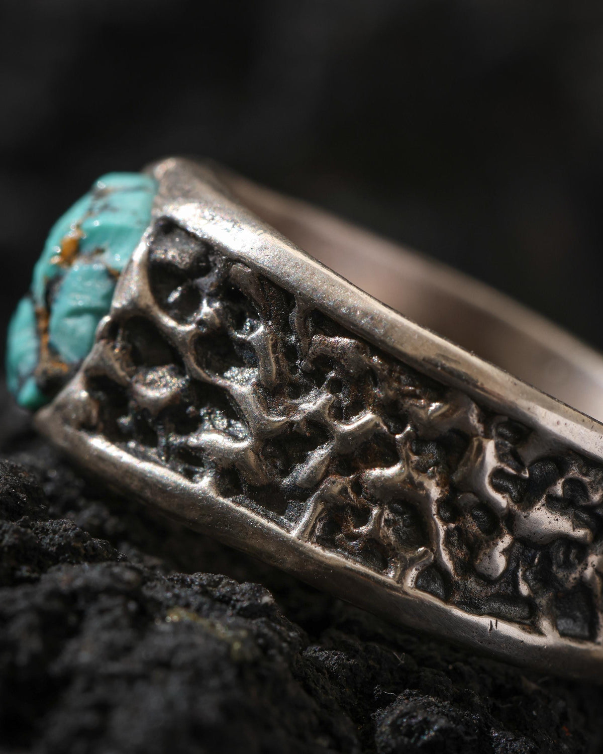 Turquoise Adjustable Ring-4