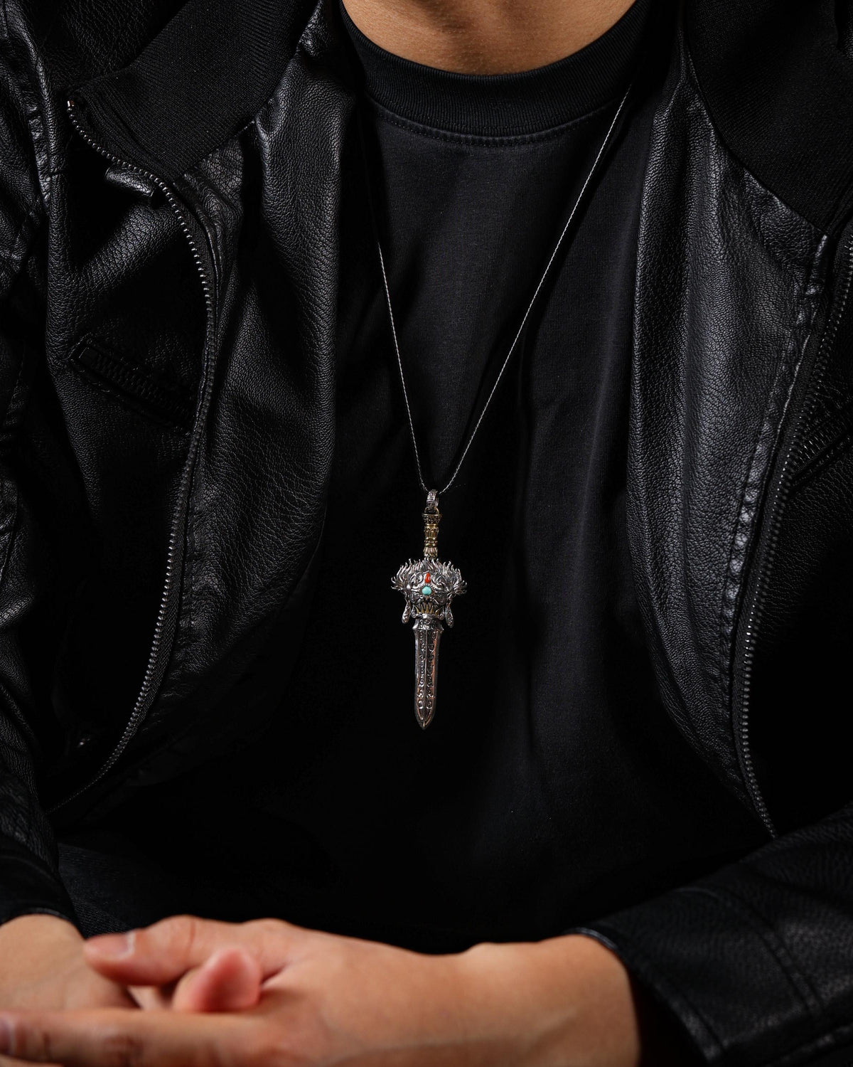 Manjushri Wisdom Sword Pendant Necklace
