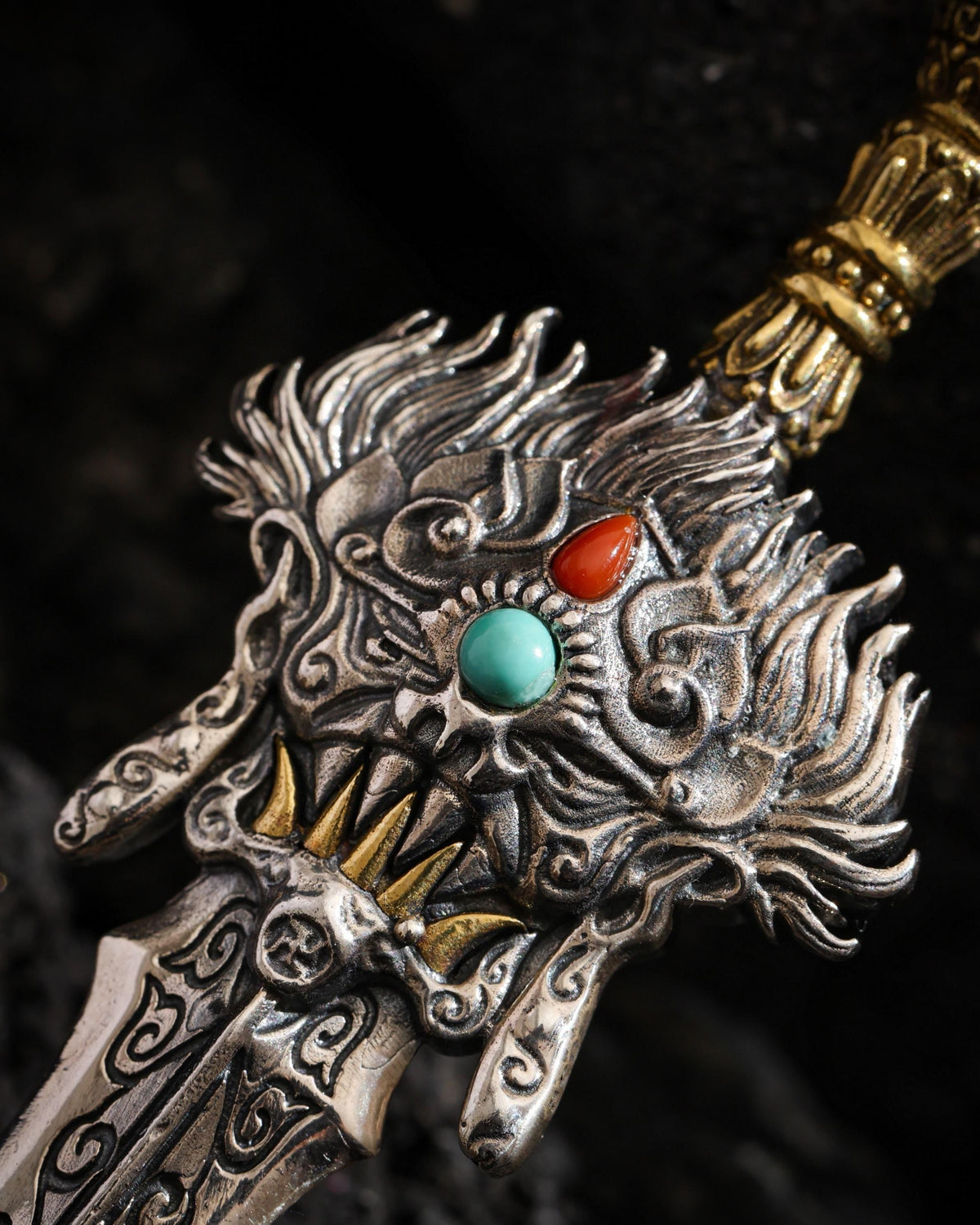 Manjushri Weisheitsschwert-Anhänger-Halskette-5