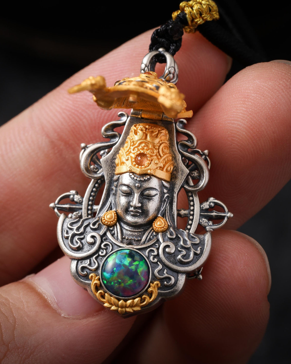 18K Gold-Plated Zaki Lhamo Pendant Necklace-4