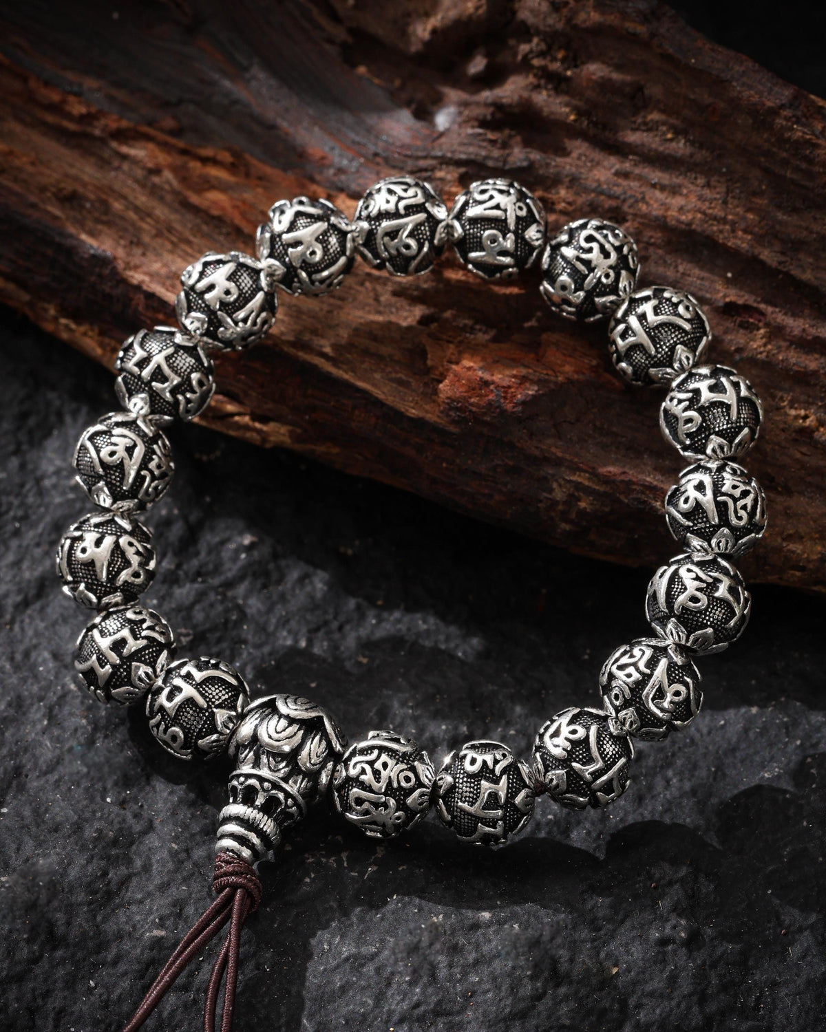 Om-Armband aus Sterlingsilber