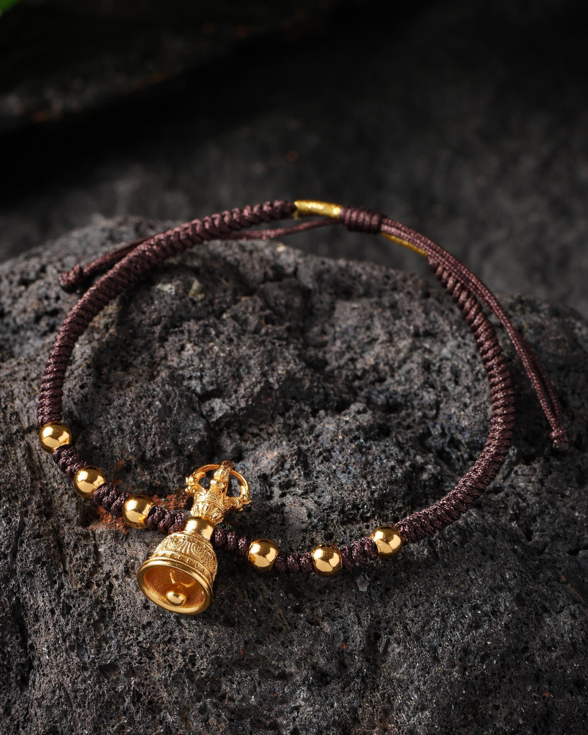 Bracciale Vajra Bell placcato oro 18 carati