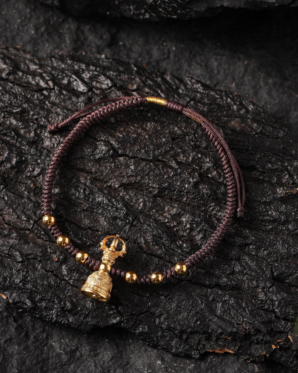 Bracciale Vajra Bell placcato oro 18 carati