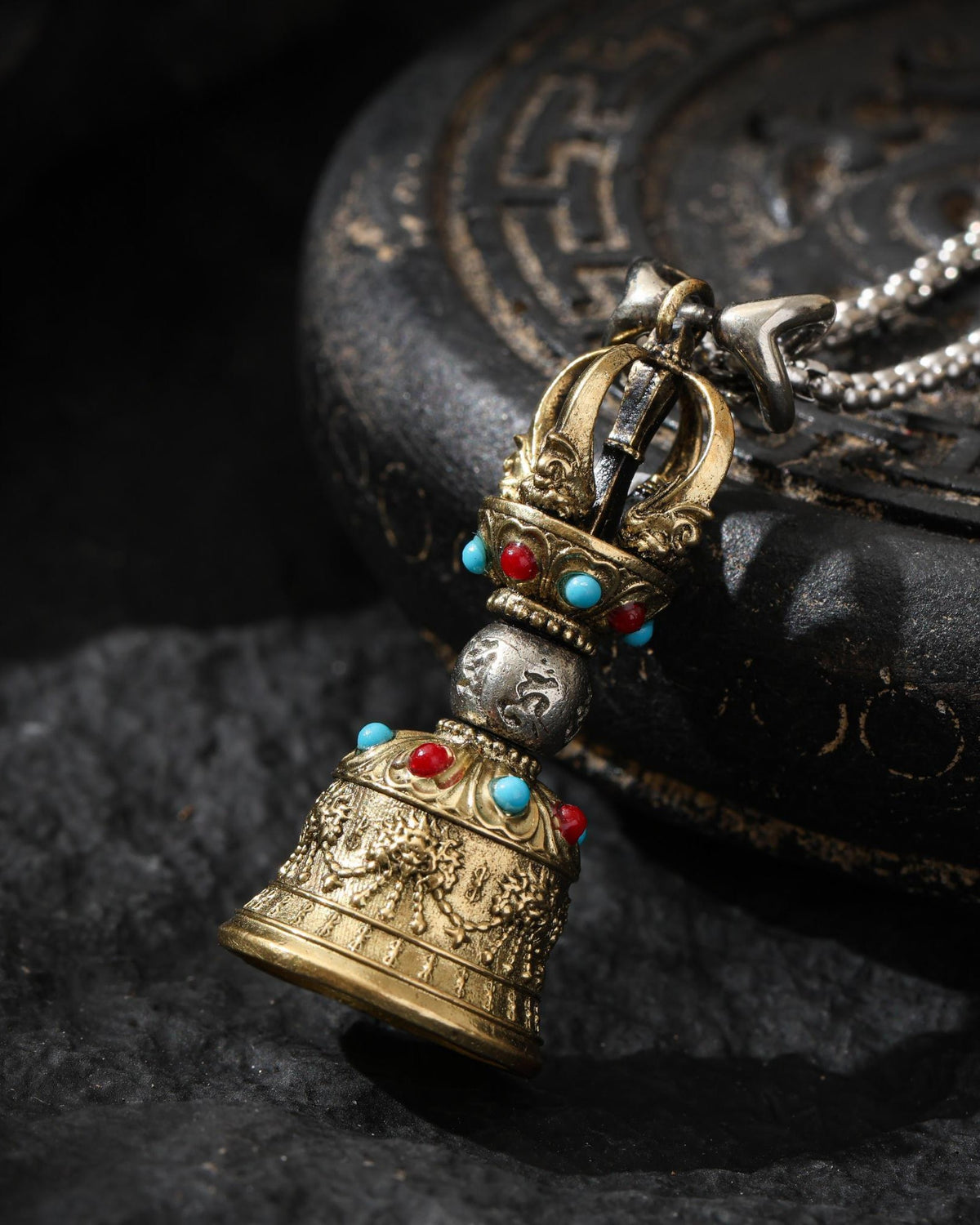 Collana con pendente a campana Ghanta Vajra-18