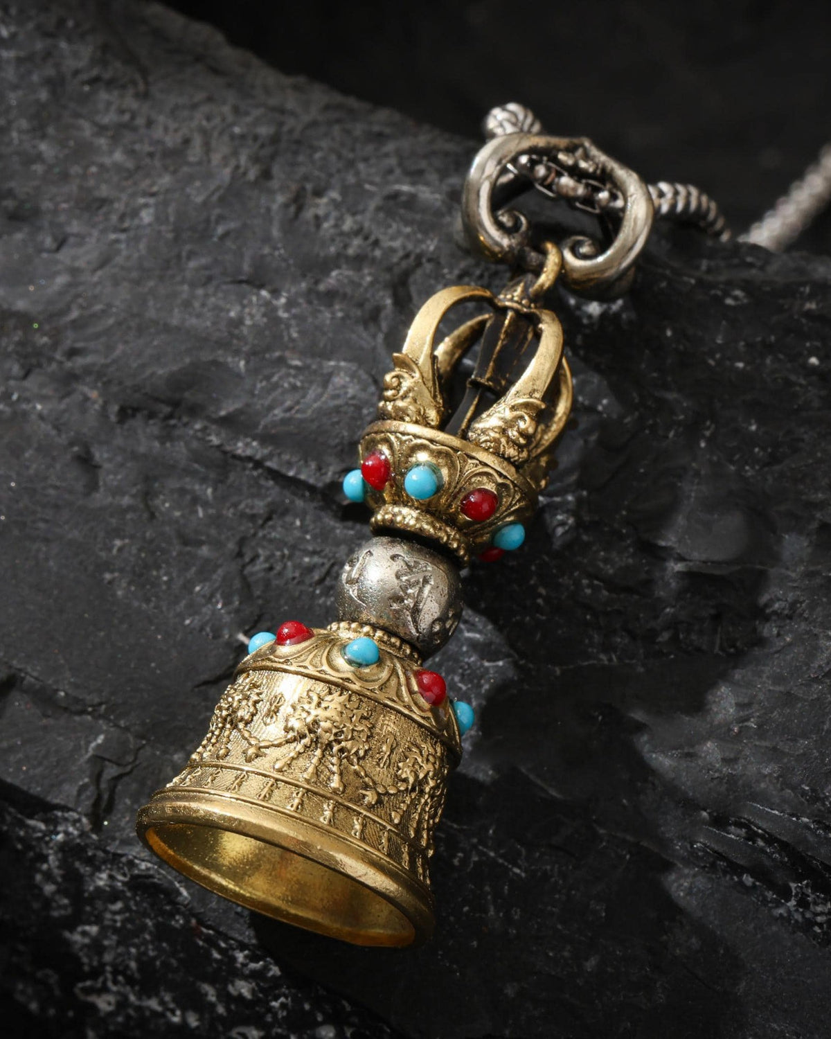 Collana con pendente a campana Ghanta Vajra-20