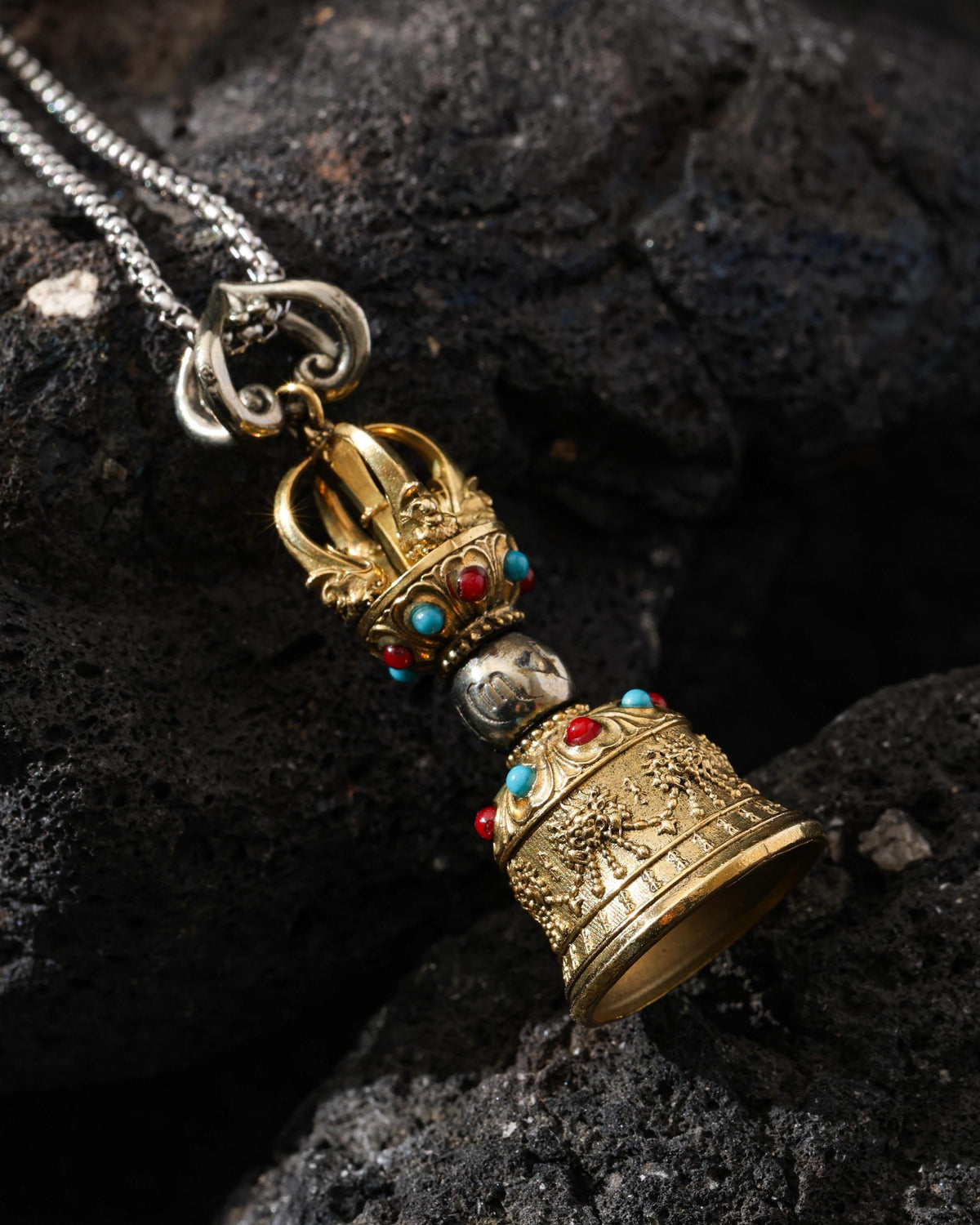 Collana con pendente a campana Ghanta Vajra-26
