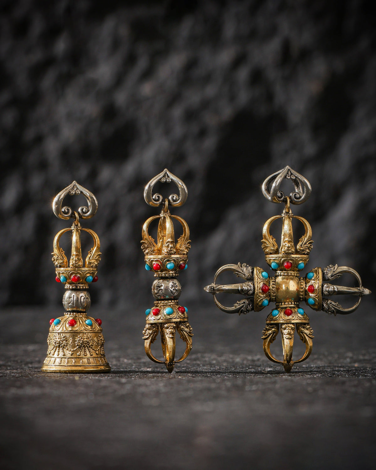 Collana con pendente a campana Ghanta Vajra-32