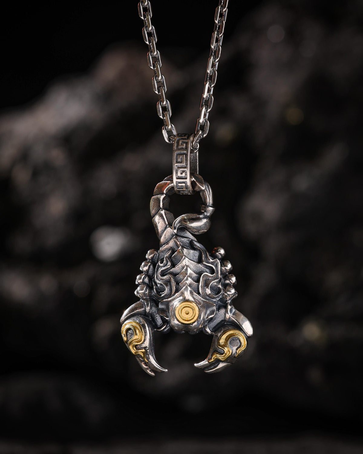 Fire Scorpion Talisman Pendant Necklace