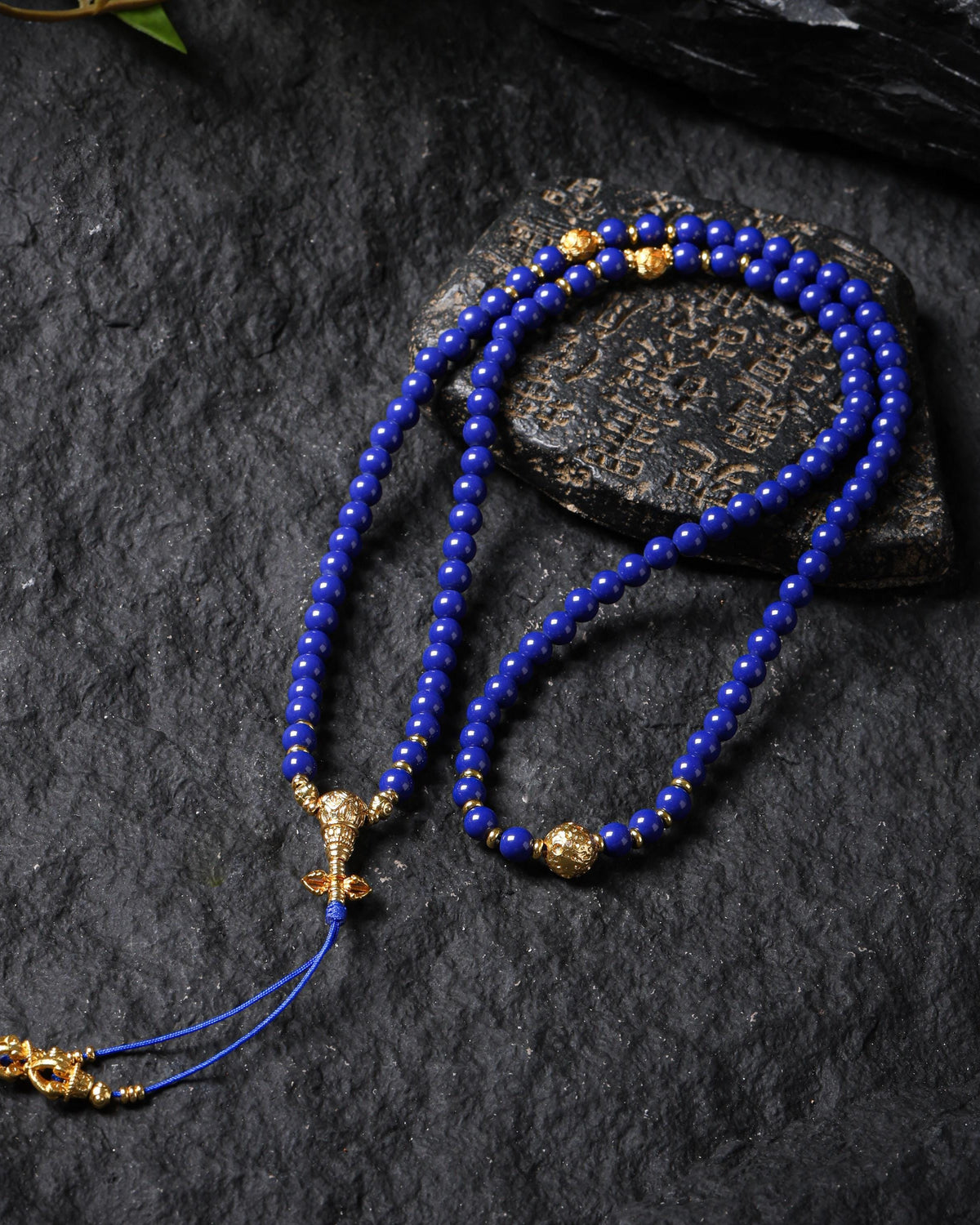 Lapis Lazuli 108 Mala Necklace